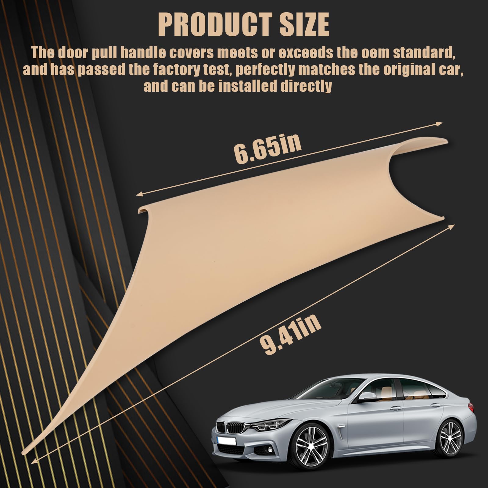 Weileite Rear Interior Inner Inside Door Pull Handle Grab Cover Fit For Bmw 320,328,330,335,M3 F30/F31/F34/F80 3 Series 2012-201