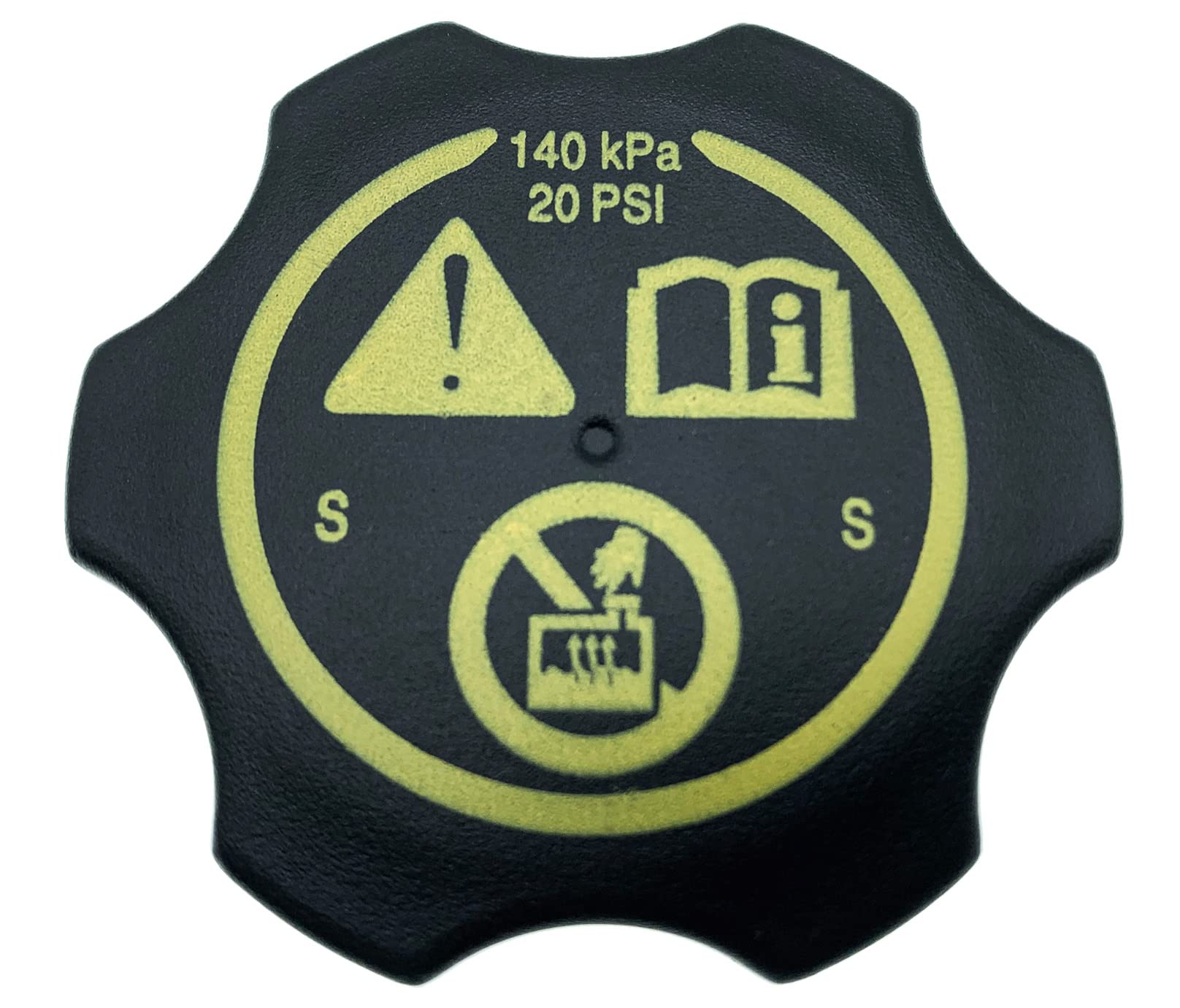 2000-2022 Universal Coolant Reservoir Cap for Chevy GMC Buick Cadillac -Silverado 1500 2500 3500 Express Avalanche Suburban Capt