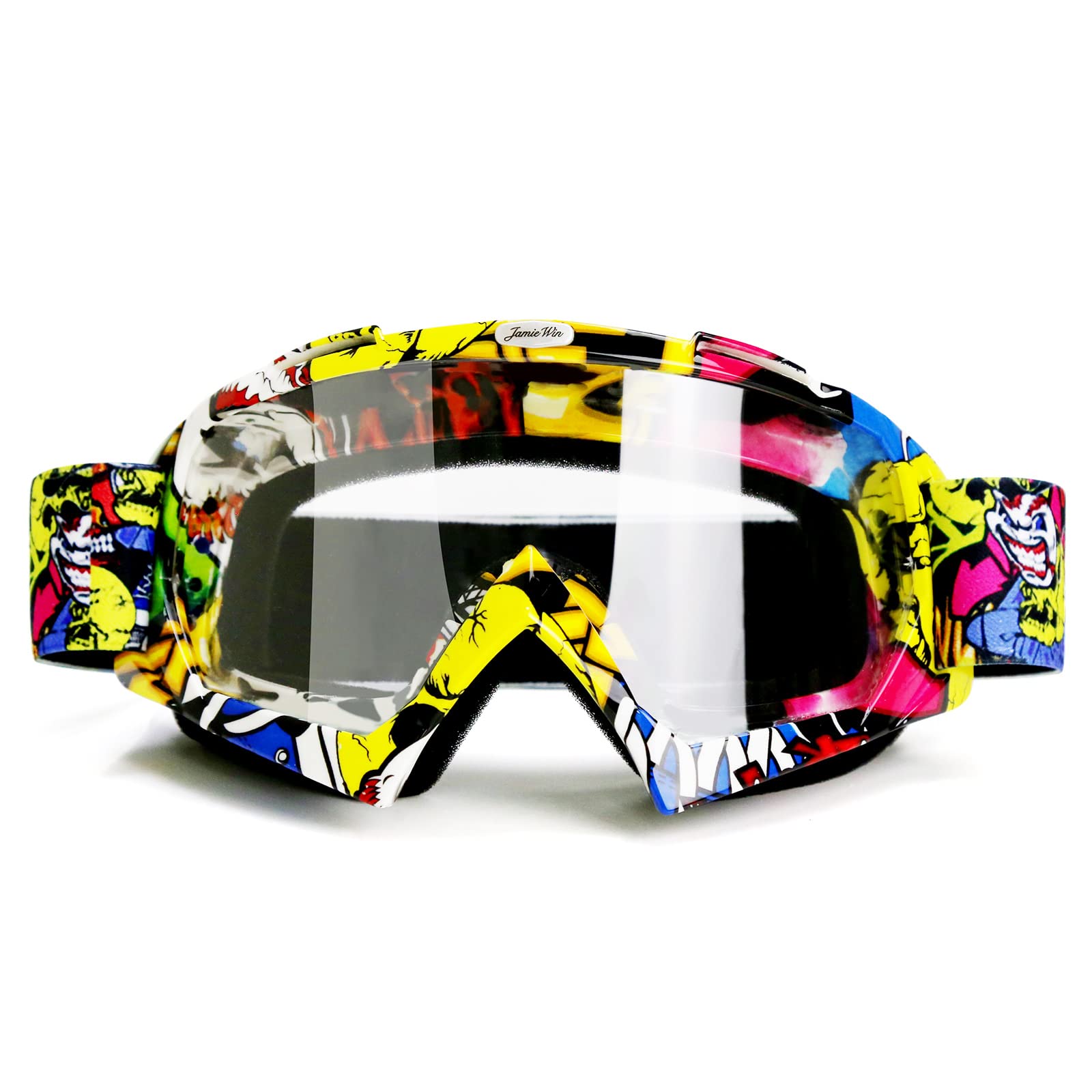 Jamiewin Motocross Goggles Atv Dirt Bike Motorcycle Utv Mx Otg Offroad Riding Goggles Anti Uv Dustproof Anti Fog Racing Skiing G