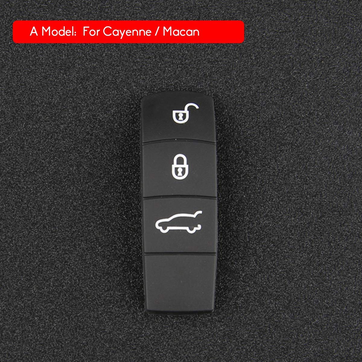 Remote Key Button Cover Compatible with Porsche, Jaronx Keyless Entry Key Fob Button Center Rubber Protectors Skin Jacket (Compa
