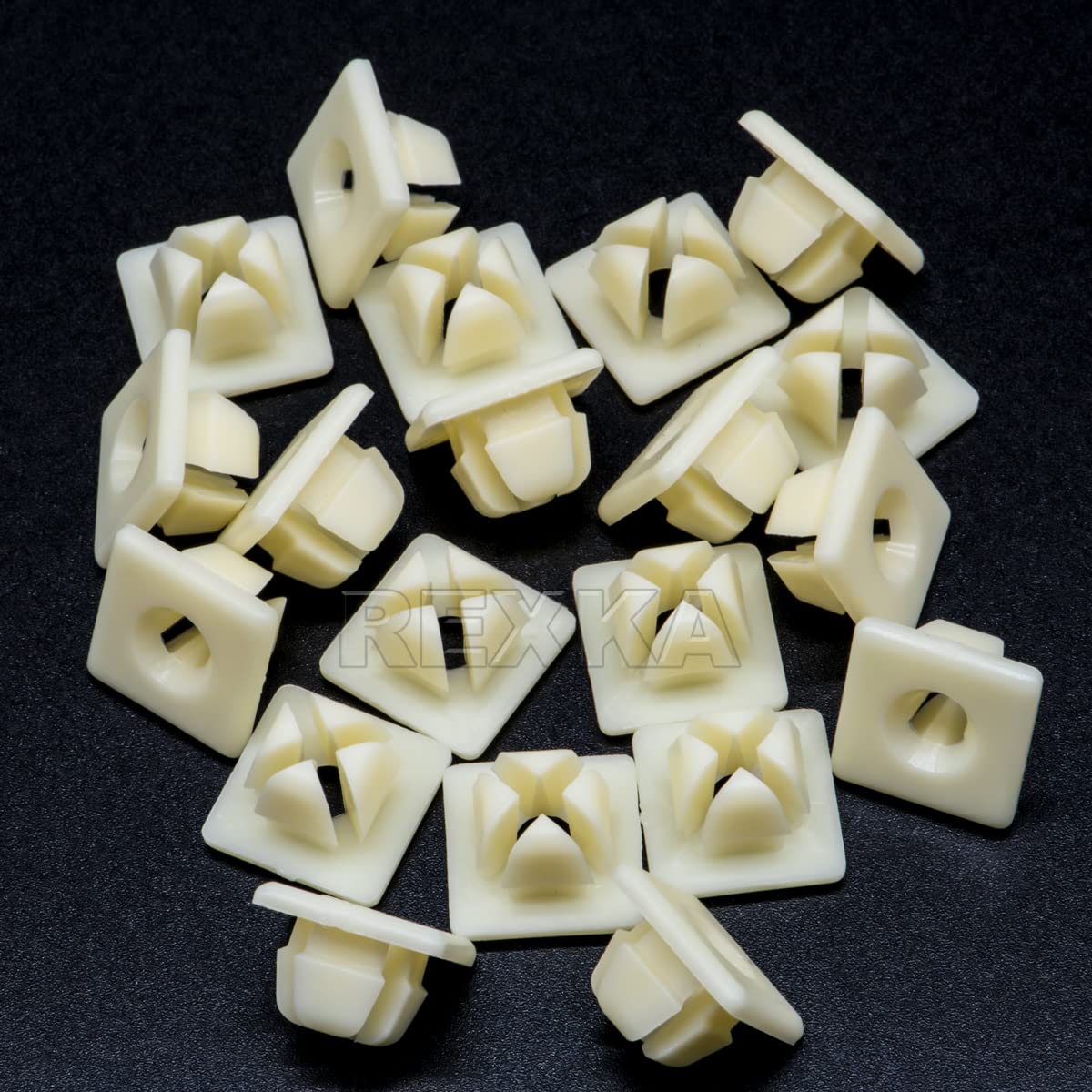 Rexka 20 Pcs 1/4 (#14) License Plate Emblem Nameplate Bumper Nut Retainer Grommet Compatible With Gm 3907444 Chevrolet Colorado 