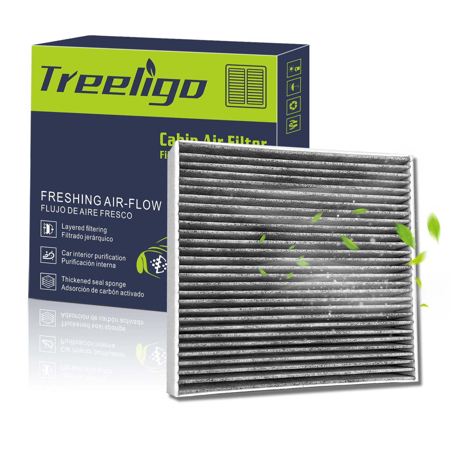 Treeligo Cf11809 Cabin Air Filter Compatible With Silverado 1500 (2014-2018), Sierra 1500 (2014-2018), Escalade (2014-2020),Subu