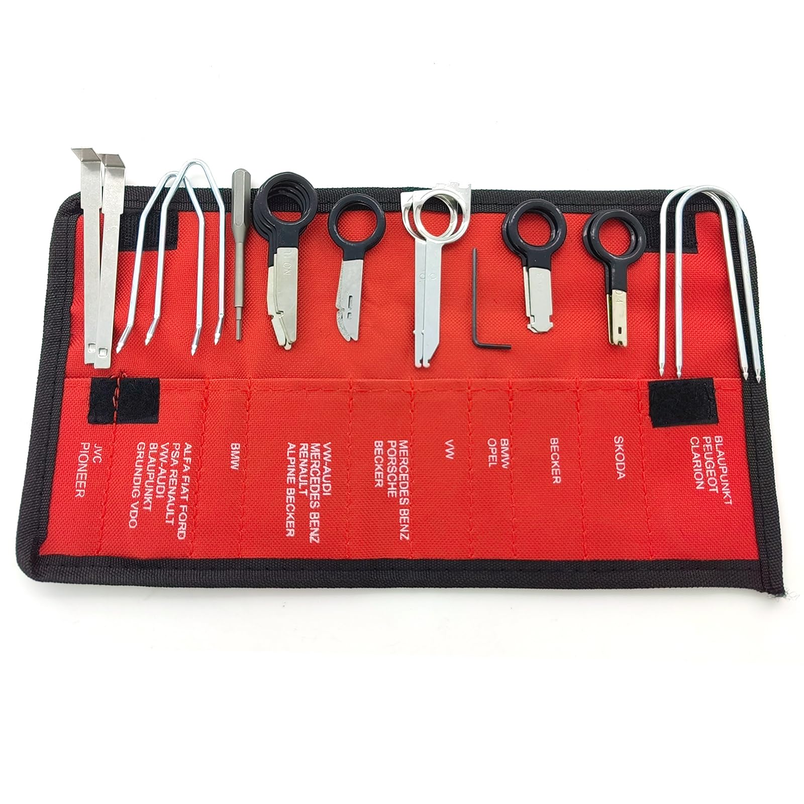 Radio Removal Tool Key And Removal Pry Tool Kit Universal Stereo Cd Player Removal Key Kit For Most Car And Truck Stainless Stee