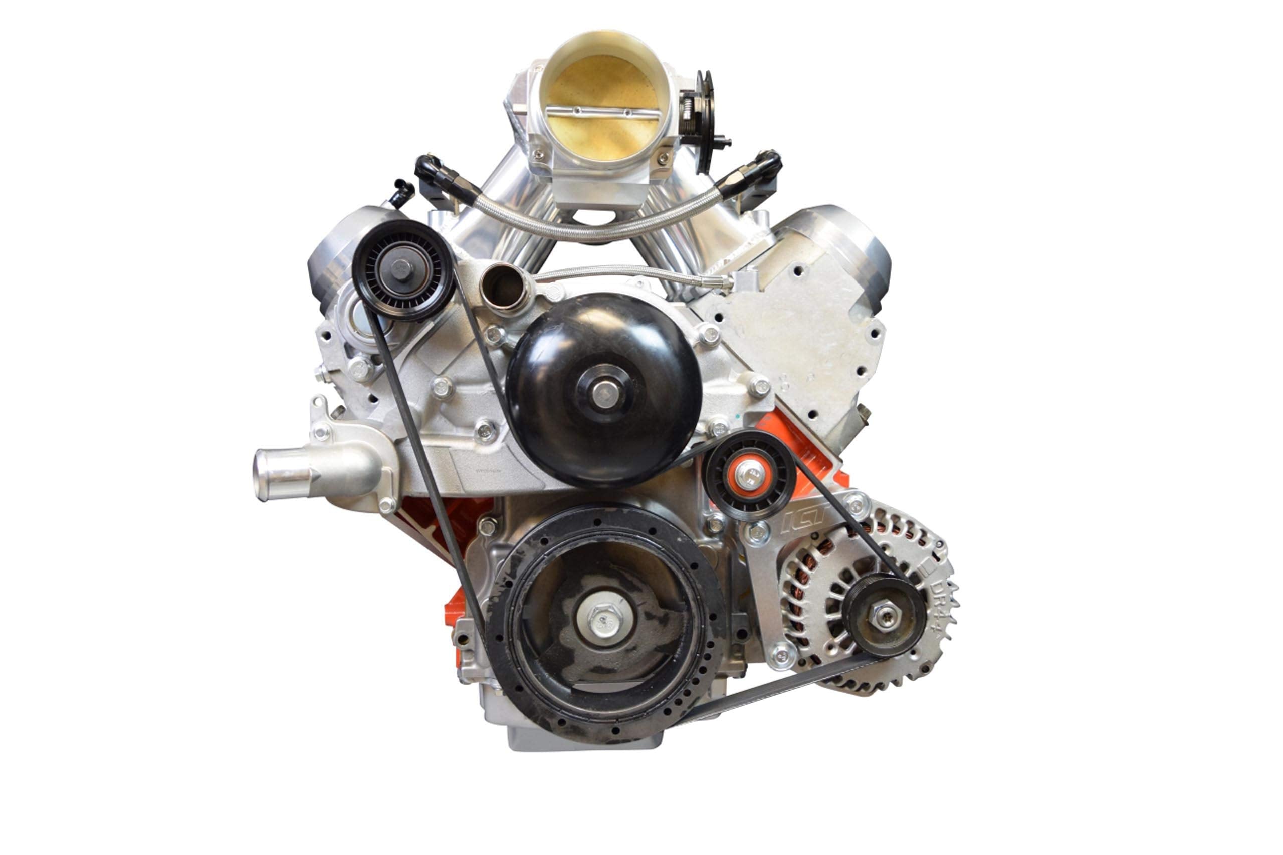 ICT Billet LS Billet Alternator Bracket Low Mount Compatible with Chevy Corvette American Made CNC Machined Aluminum 5.7L 6.0L 6