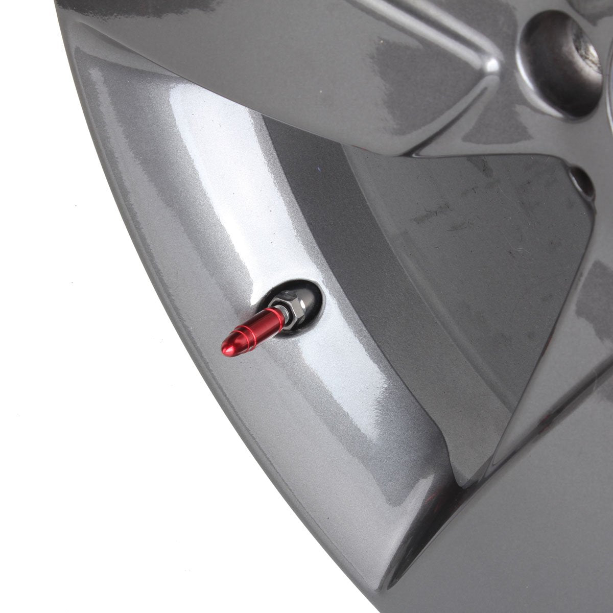 Tomall Valve Stem Caps Red Bullet Compatible With Pickup Suv Tires
