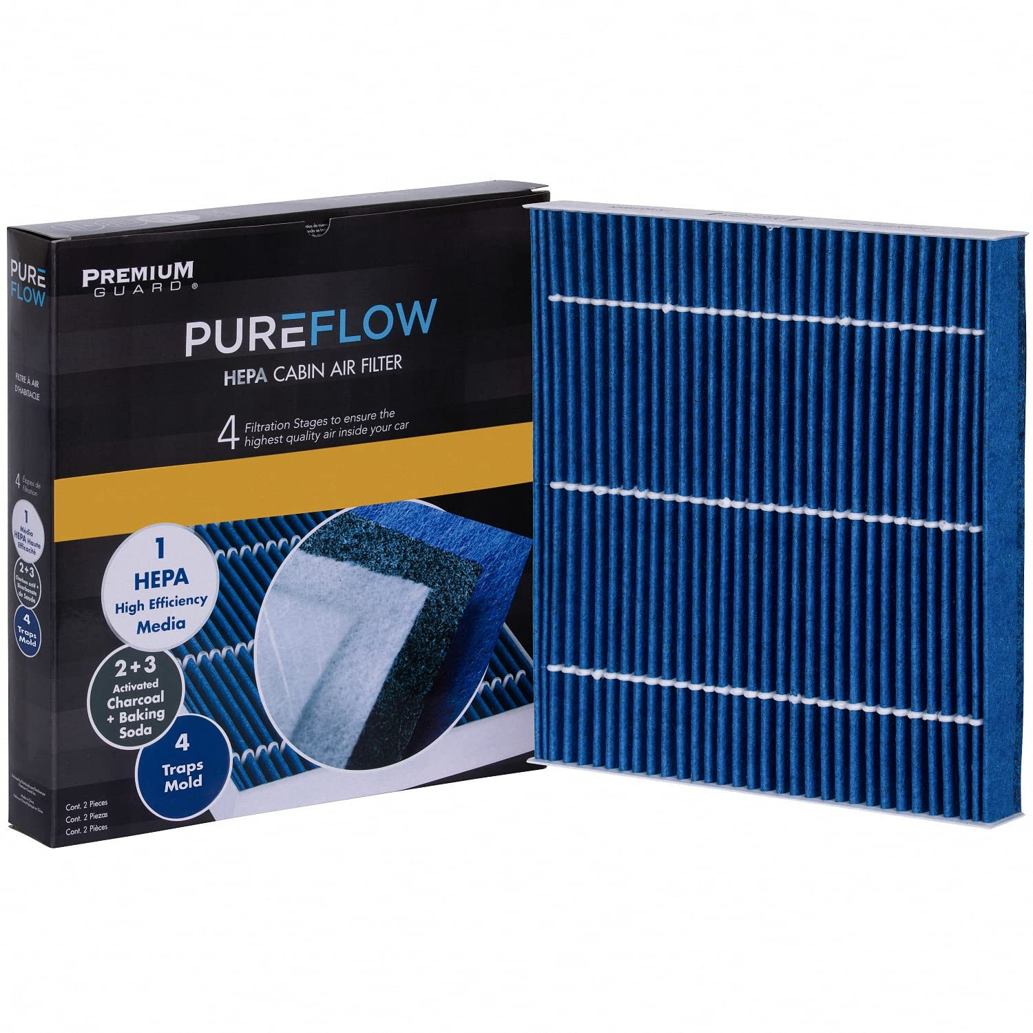 Pureflow Hepa Cabin Air Filter Pc5519Hx | Fits 2020-17 Acura Mdx, 2012-07 Rdx, 2011-06 Honda Civic