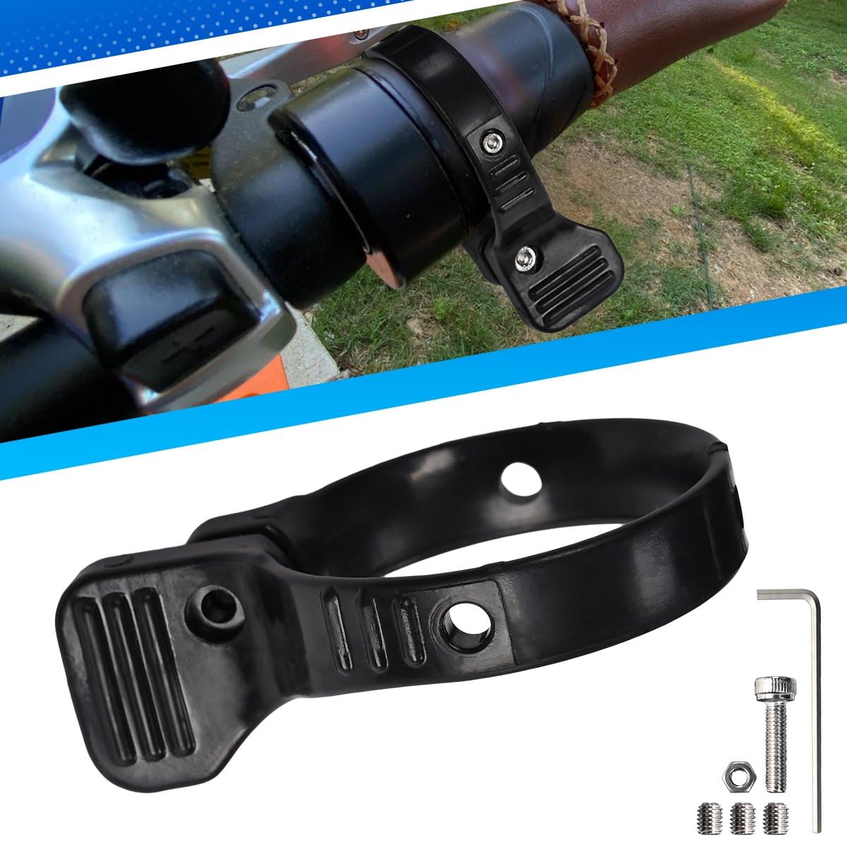 Canitu Upgraded Thumb Throttle Adapter,E-Bike Throttle Adapter Attachment Drive Conversion Kits Replacement for Rad, for Lectric