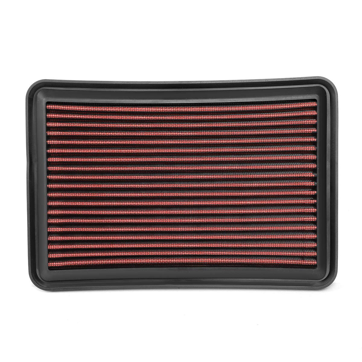 Dna Motoring Afpn-226-Rd Clean Air Washable Drop In Panel Air Filter Enhance Engine Performance Power & Acceleration Improve [Co
