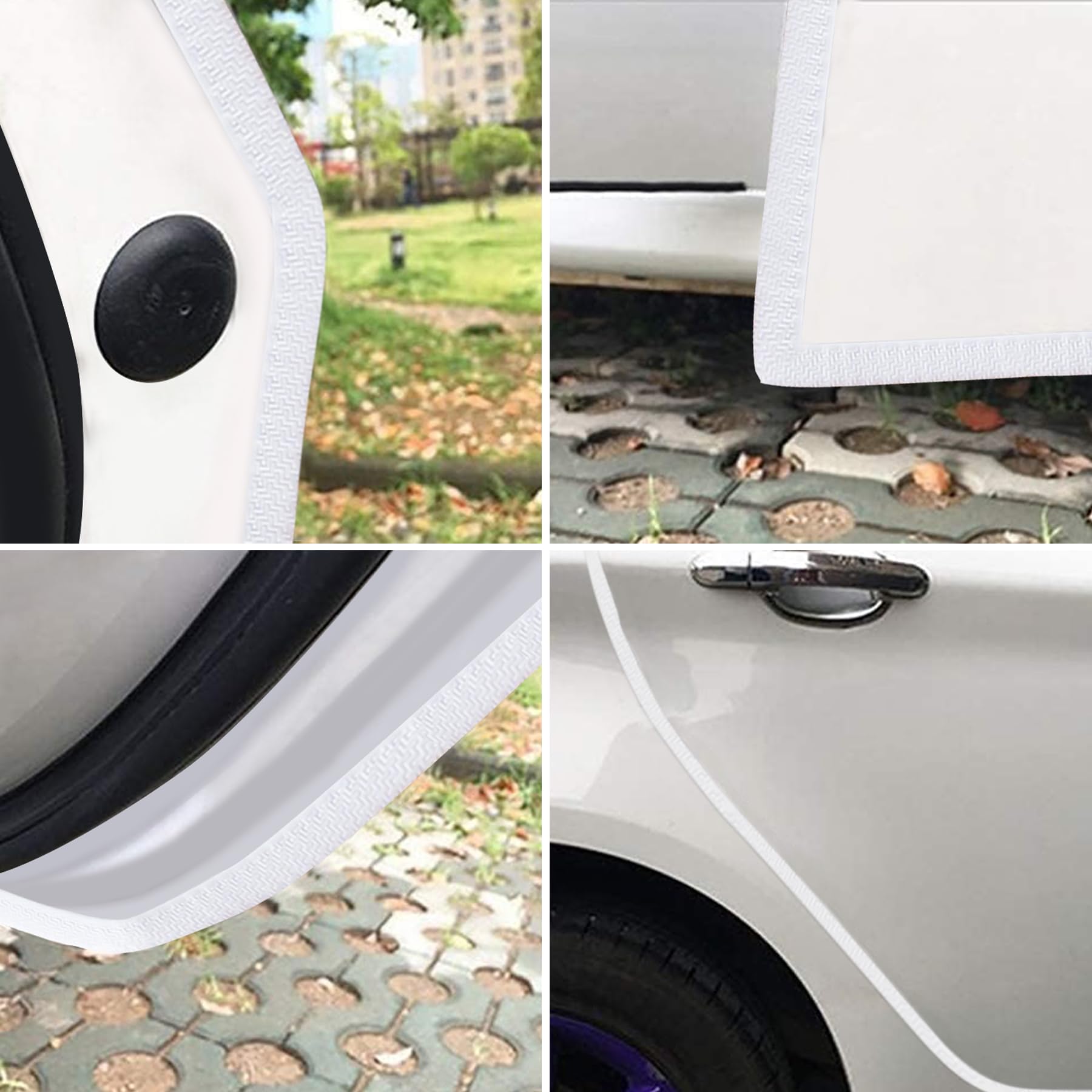 Myfamirea16.4 Ft(5M) Car Door Edge Guards U Shape Edge Trim Rubber Seal Protector Rubber Car Door Protector Car Protection Door