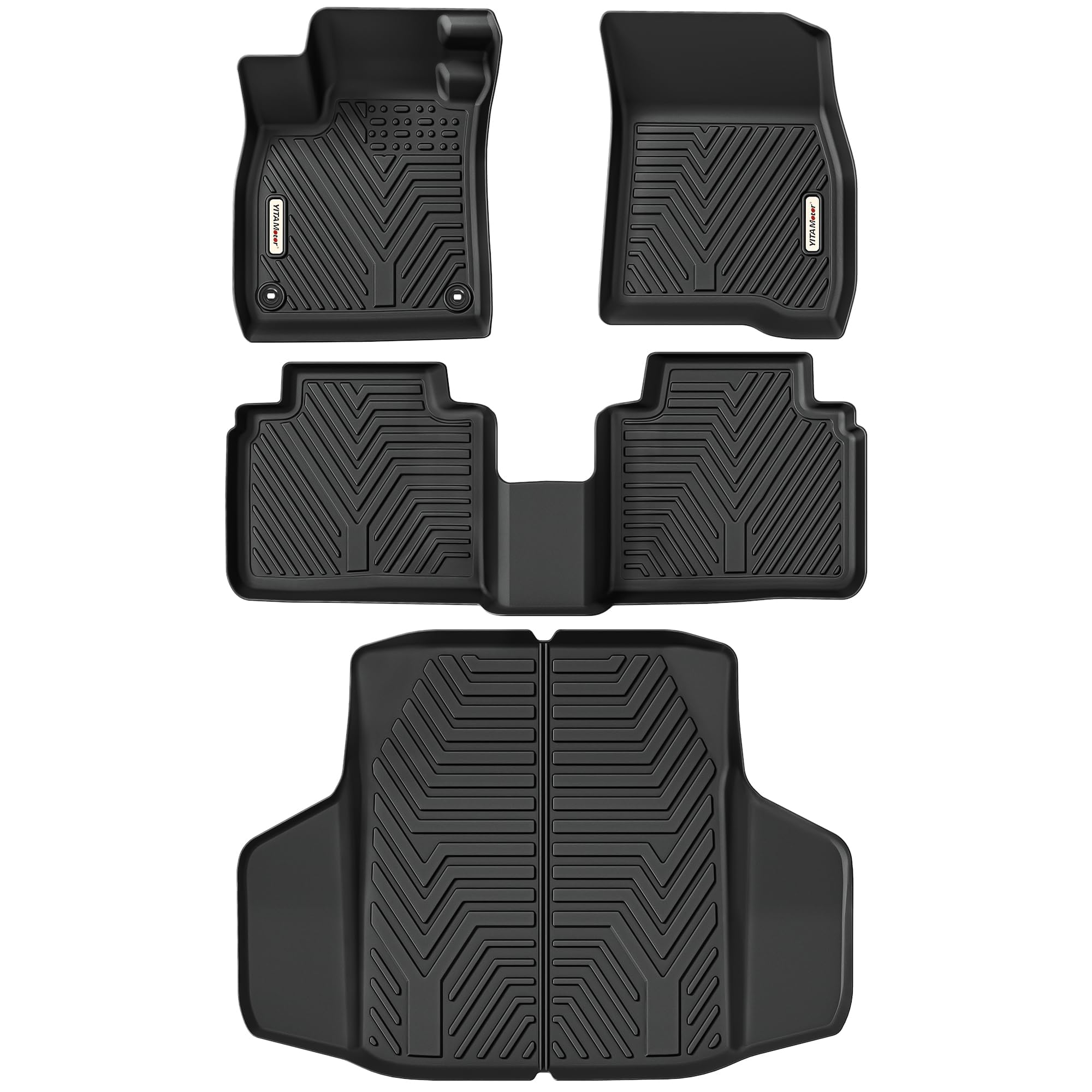 Yitamotor All Weather Floor Mats Compatible With Honda Accord 2023 2024 & Honda Accord Hybrid Tpe Floor Liner For Accord Accesso