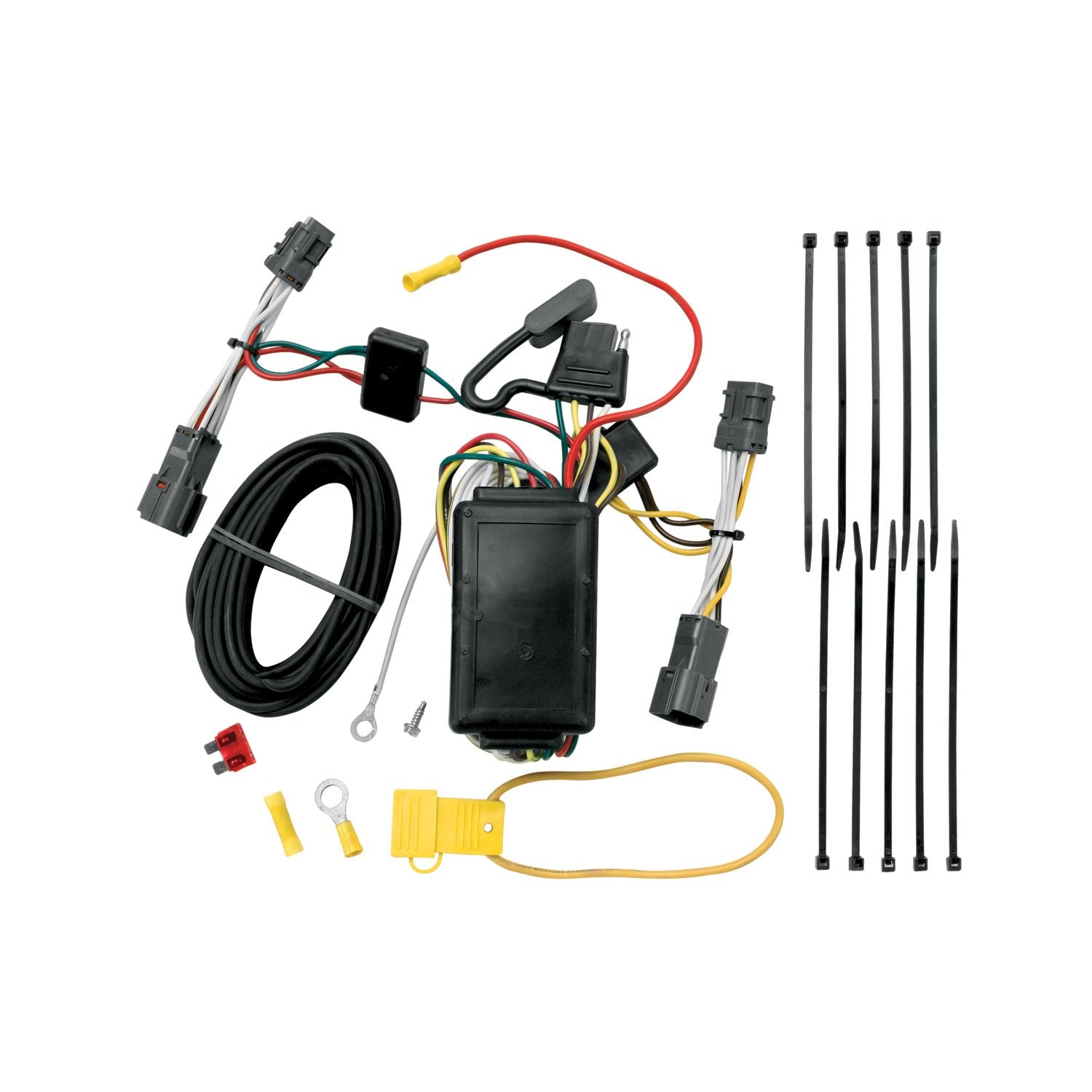 Tekonsha 118410 T-One T-Connector Harness, 4-Way Flat, w/Circuit Protected ModuLite Module, Compatable with 2007-2009 Hyundai En