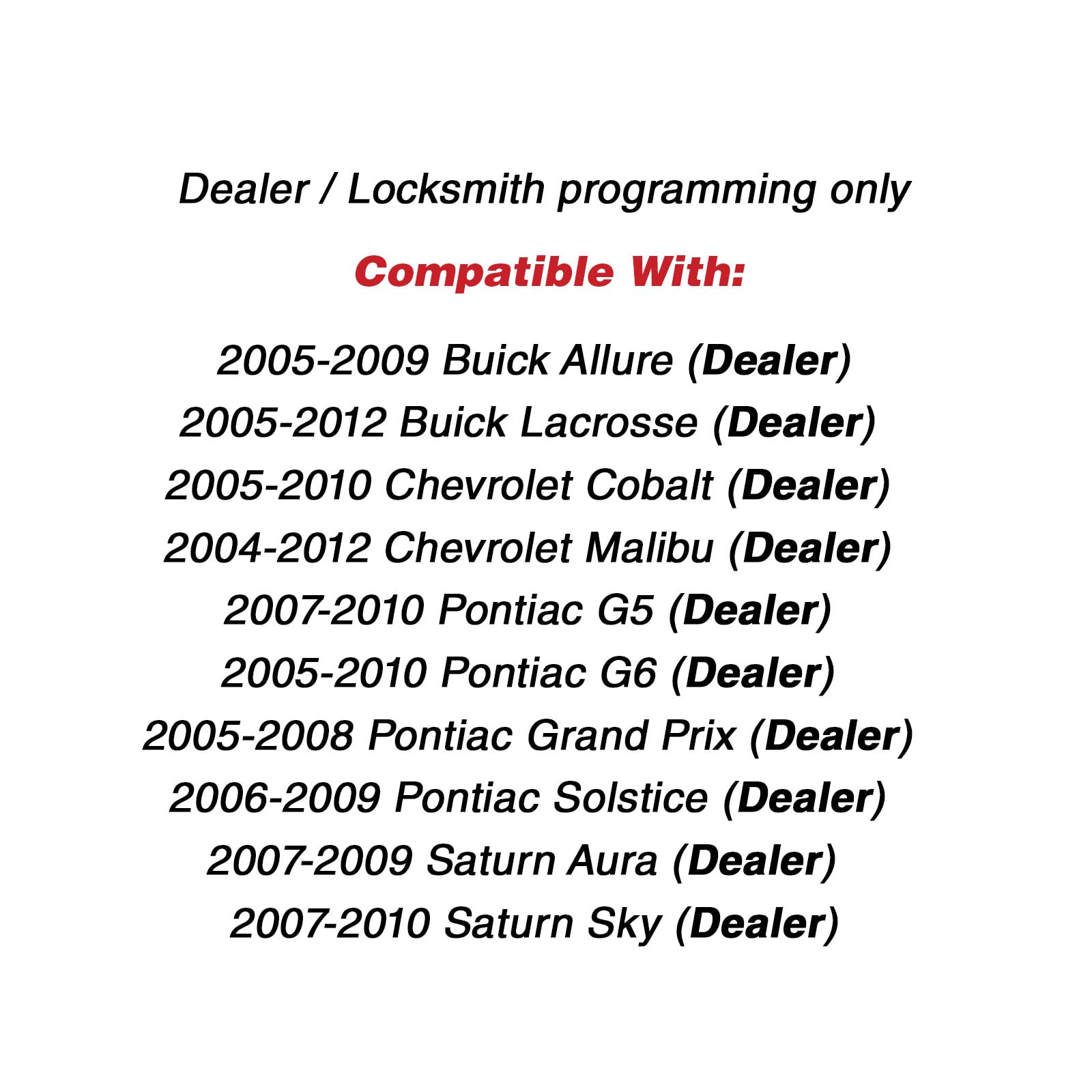Keylessoption Keyless Entry Remote Control Car Key Fob Replacement For 15252034 -Blue (Pack Of 2)