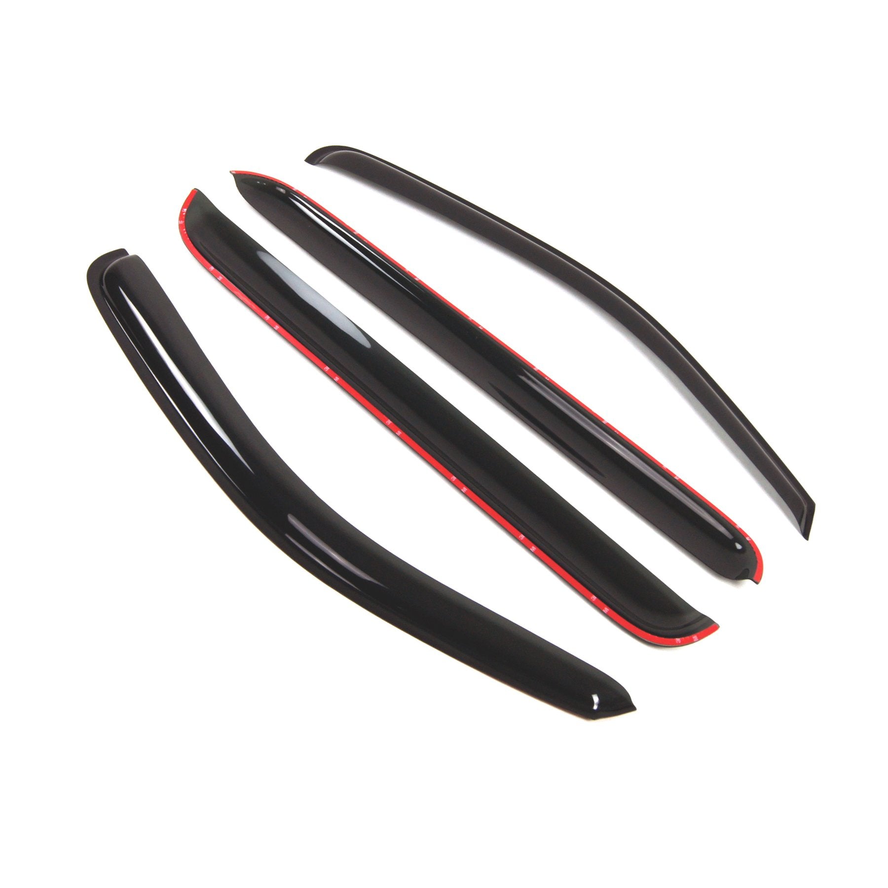 Tuningpros Outside Mount Window Vent Visors Rain Guards Compatible With Nissan Pathfinder 2005-2012 | Side Window Wind Deflector