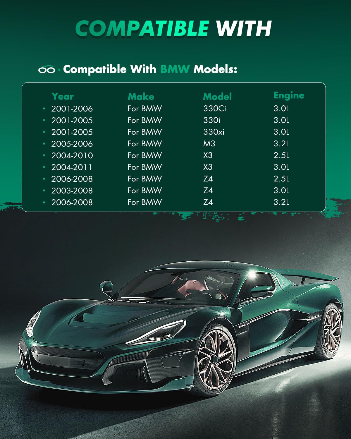 Scitoo D946 Front Ceramic Brake Pads - Fits Bmw 330Ci, 330I, 330Xi, M3, X3, Z4