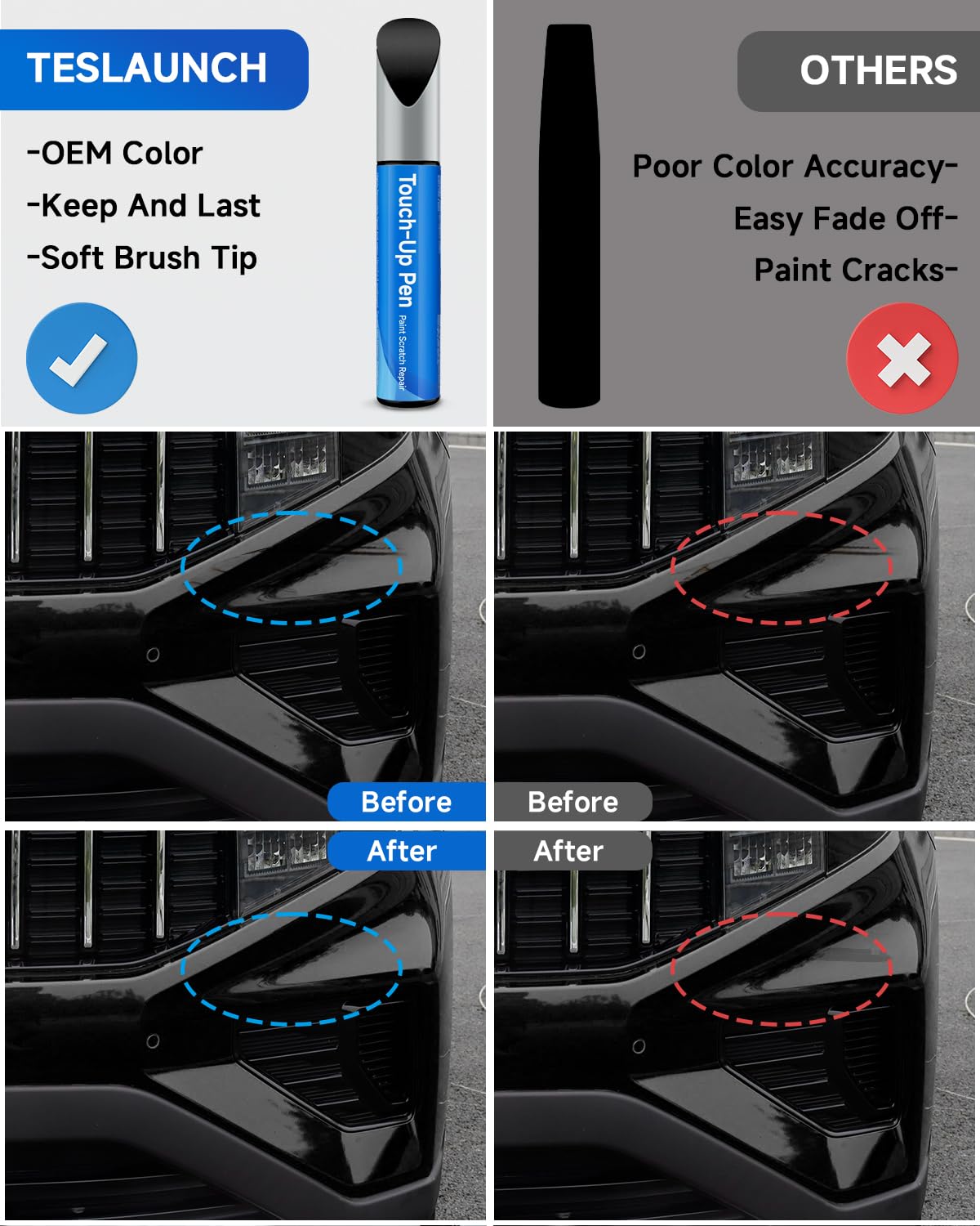 RSACET SWP Snow White Pearl Tricoat Touch Up Paint Compatible with Kia Exact Match Touch Up Paint Car Scratch Repair