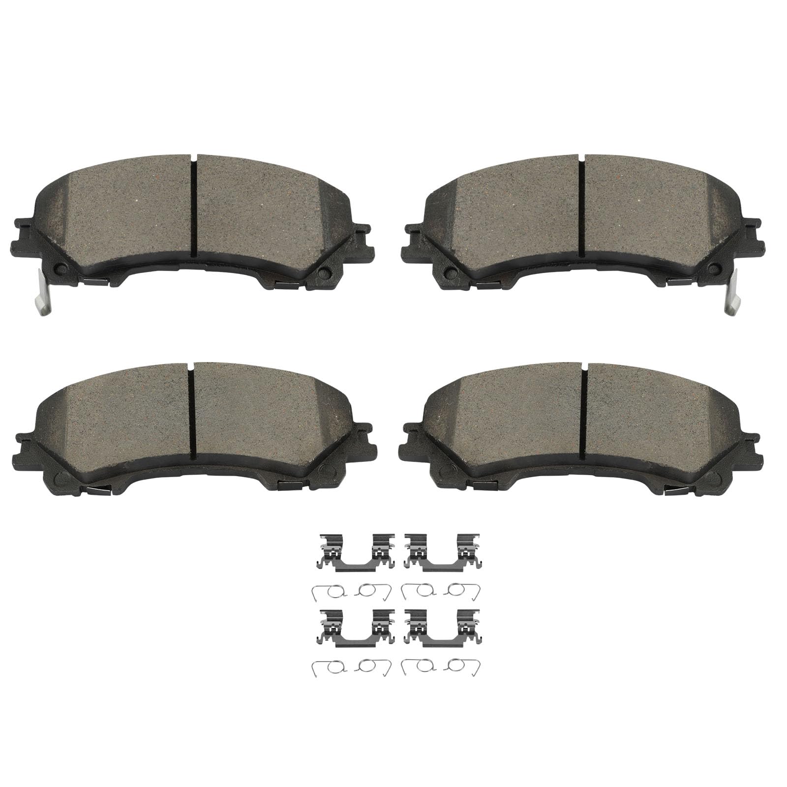 Scitoo D1736 Ceramic Brake Pads Sets Front W/Hardware Replacement For Infiniti For Q50 / For Q60,For Infiniti For Qx50 2016 2017