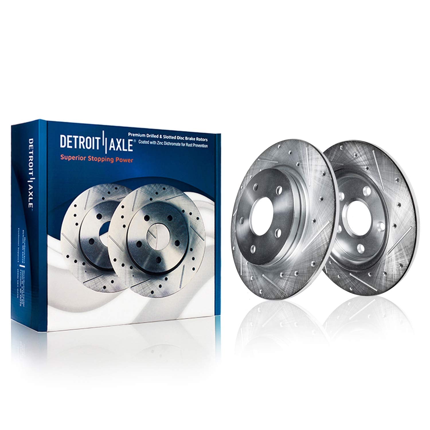 Detroit Axle - RWD Rear Brake Rotors for 2005-2023 Chrysler 300, 2006-2023 Dodge Charger 2009-2023 Challenger 2005-2008 Magnum, 