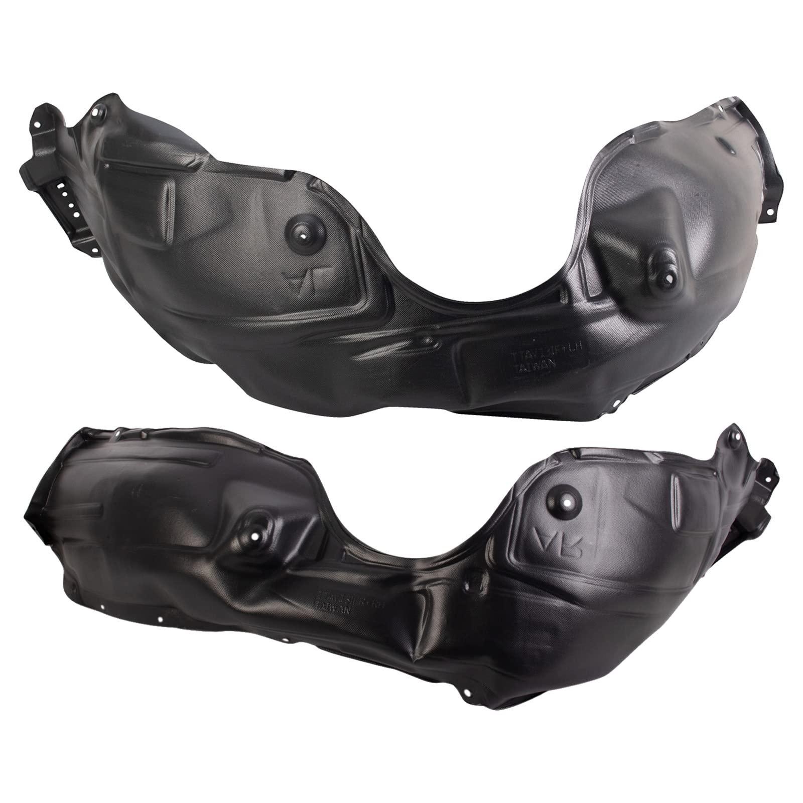 Trq Front Inner Fender Liner Set Compatible With 2013-2018 Toyota Avalon To1248177 To1249177