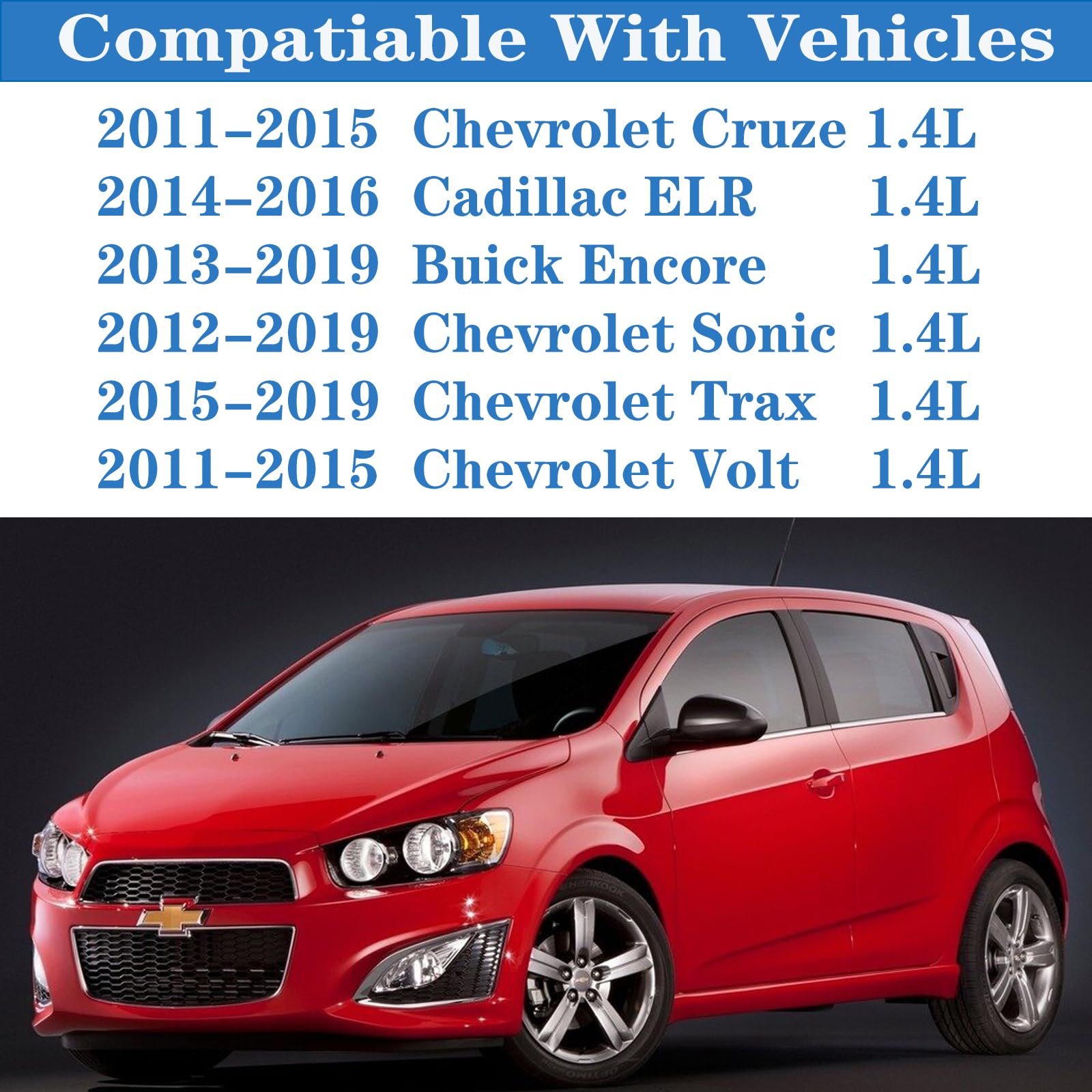 VS50807R for Chevy Cruze 1.4 Valve Cover Gasket 2011 2012 2013 2014 2015 2016 2017 2018 2019 2020 Buick Encore Cadillac ELR Chev