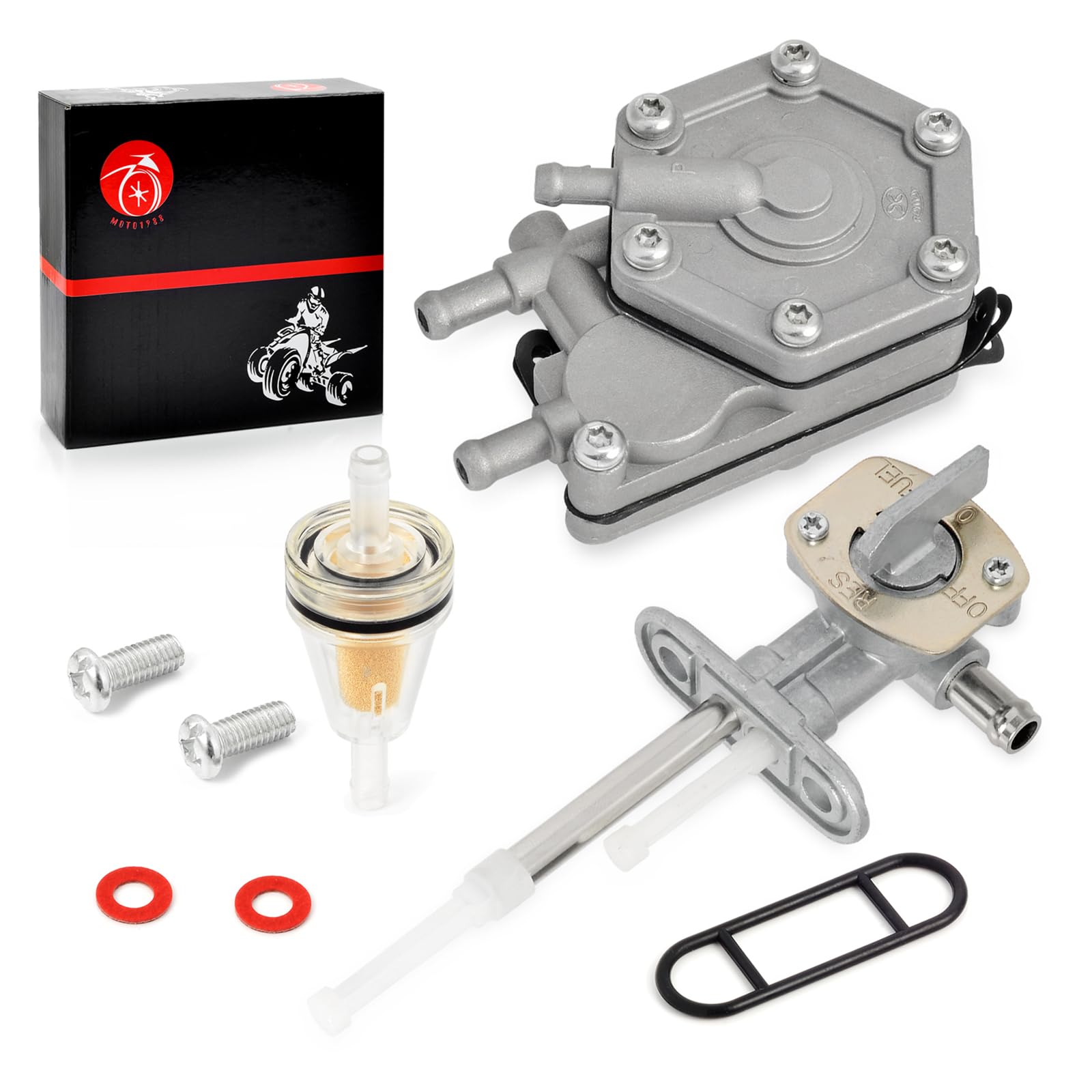 Fuel Valve Petcock And Fuel Pump For Polaris Outlaw 500 Predator 500 2003 2004 2005 2006 2007 7052331 3088070