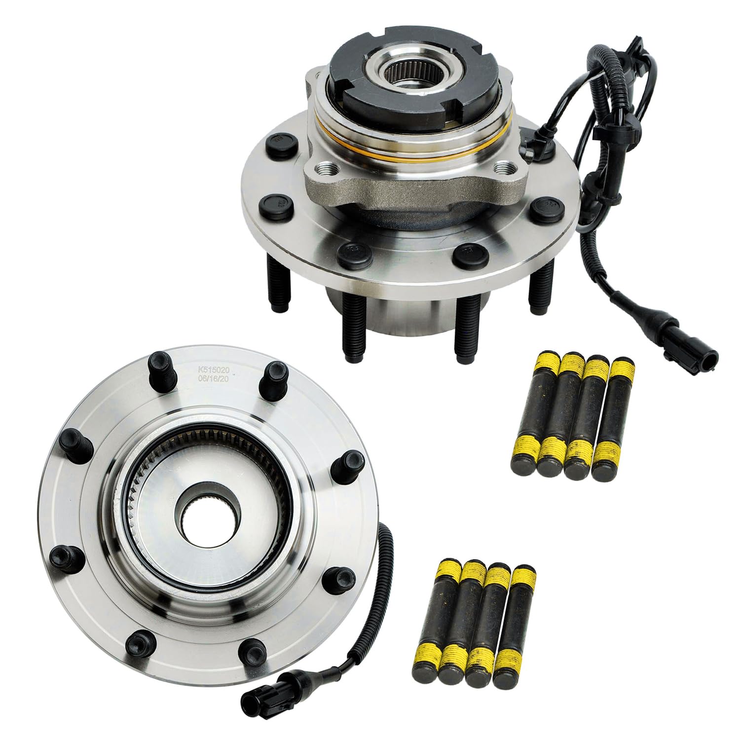 Detroit Axle - 4Wd Front Wheel Bearing Hubs For 99-04 Ford F-250 F-350 Super Duty, 00-02 Ford Excursion, 2000 2001 2002 Wheel Be