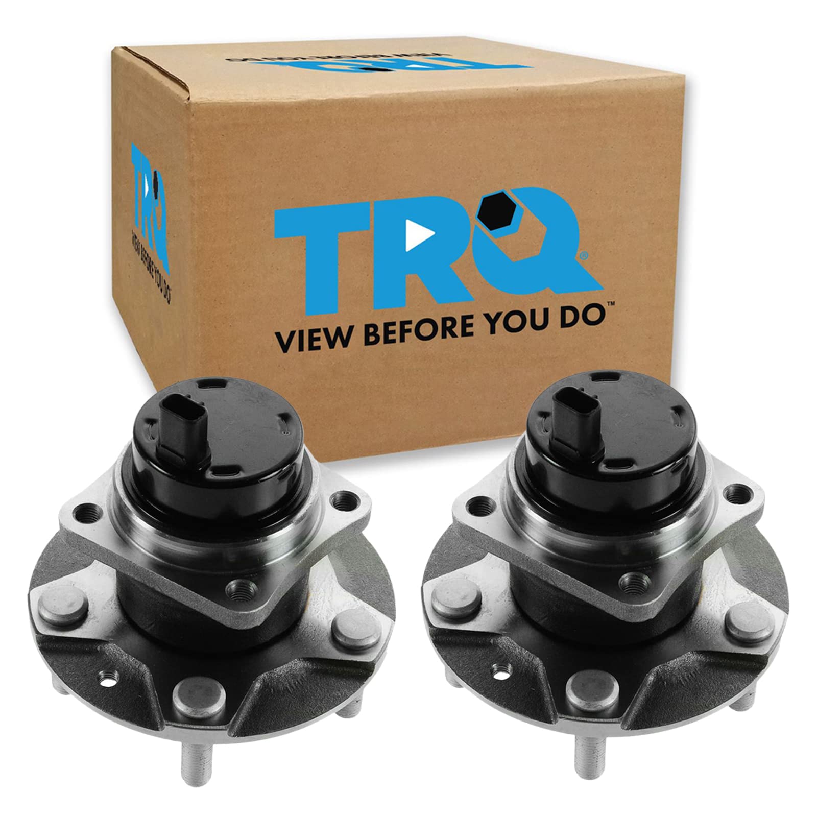 Trq Front Wheel Hub Bearings Assembly Set Compatible With 2004-2011 Mazda Rx-8