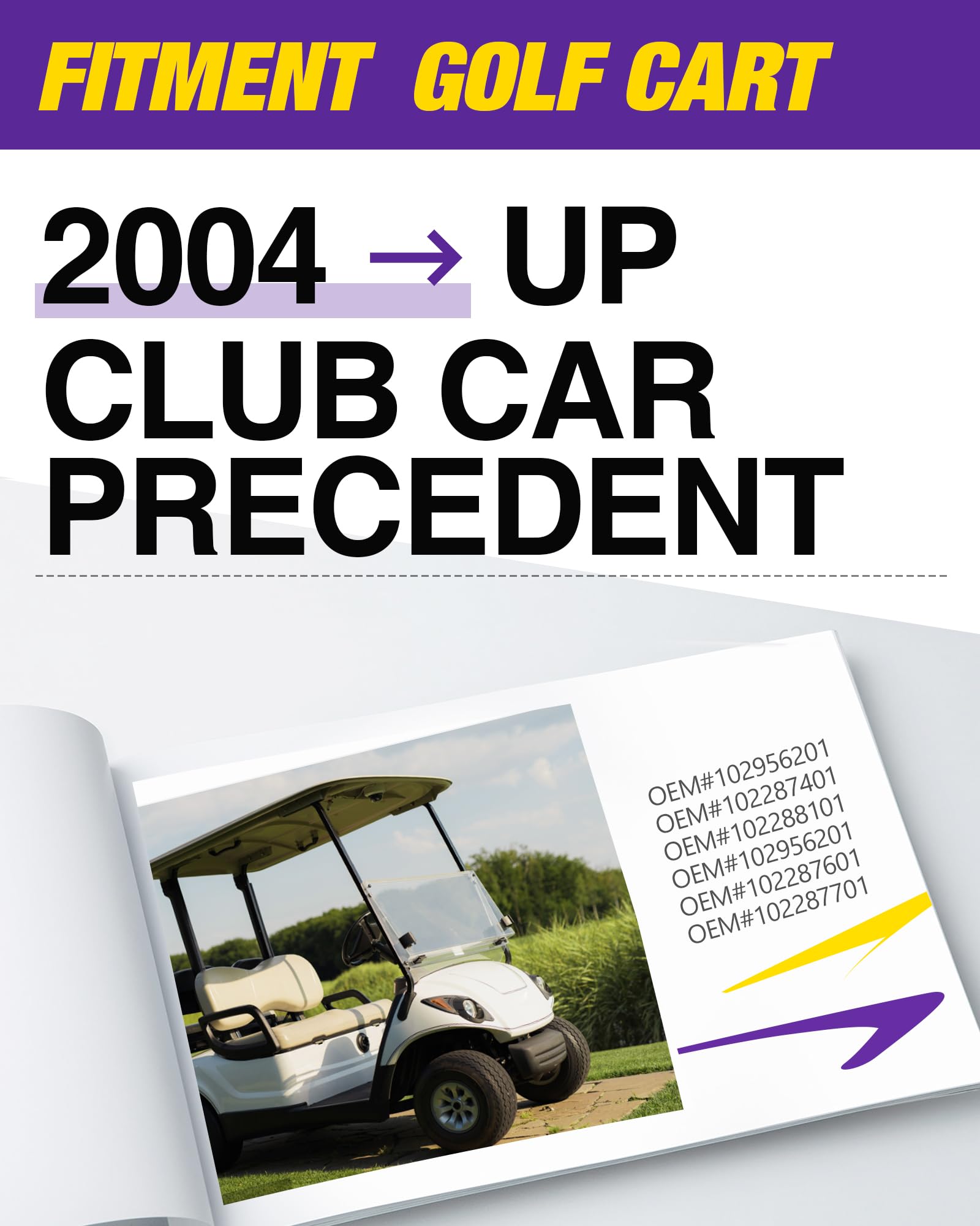 Club Car Precedent Front Bushing Kit, Golf Cart Front Lower Spring & Front Upper A Arm Polyurethane Bushings And Sleeves For 200