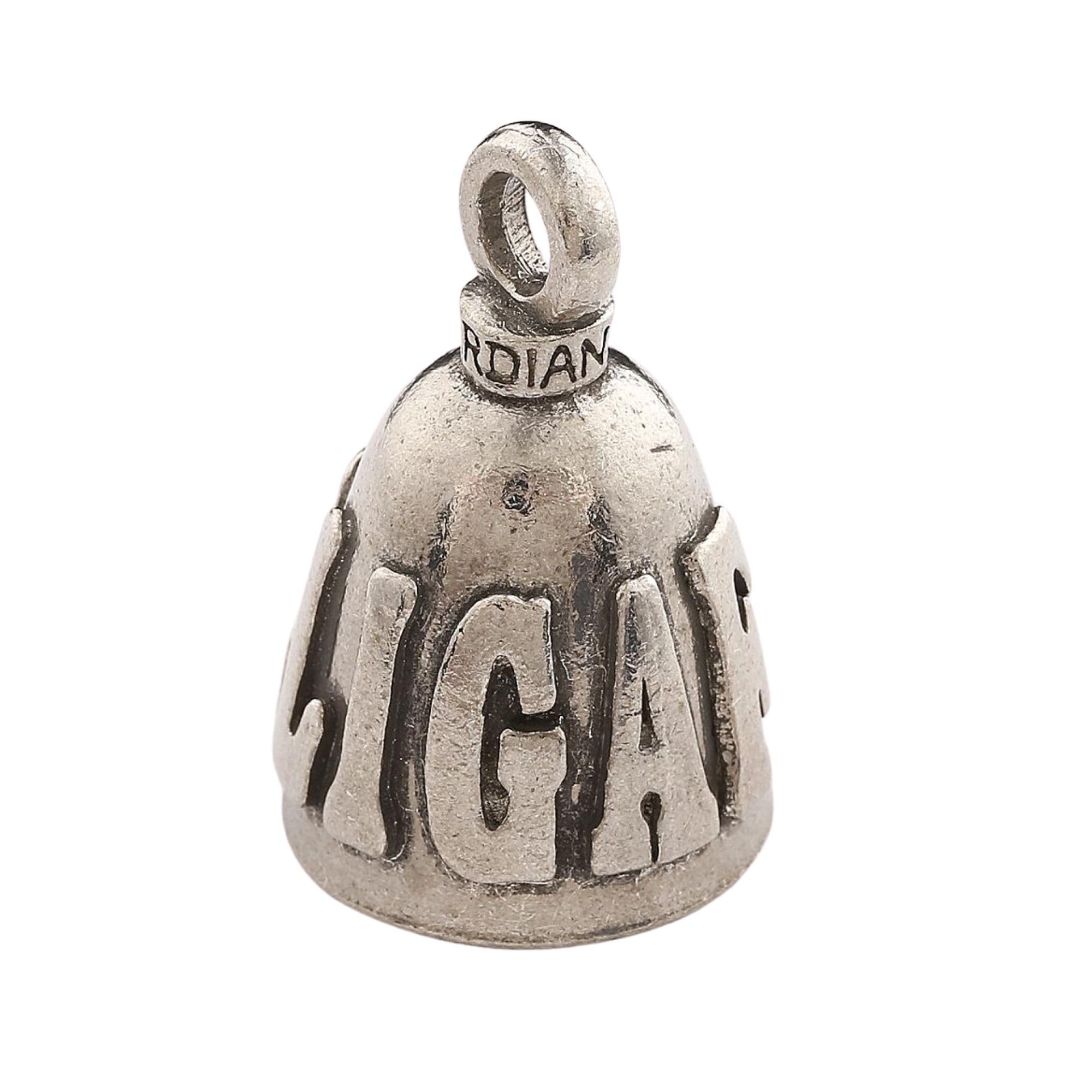 Guardian Bell DILLIGAF Good Luck Bell w/Keyring & Black Velvet Gift Bag | Motorcycle Bell | Lead-Free Pewter | Good Luck Gift to