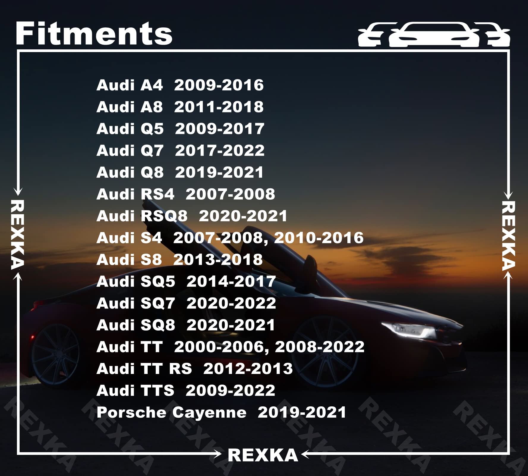 Rexka 20 Sets T25 M5X19Mm Fender Liner Bumper Cover Splash Shield Screw U Nut Kit For Audi Vw N90775001 N10433701 N90892001 -Multipurposes- Spoiler Under Cover Liner Wheelhouse Liner License Bracket