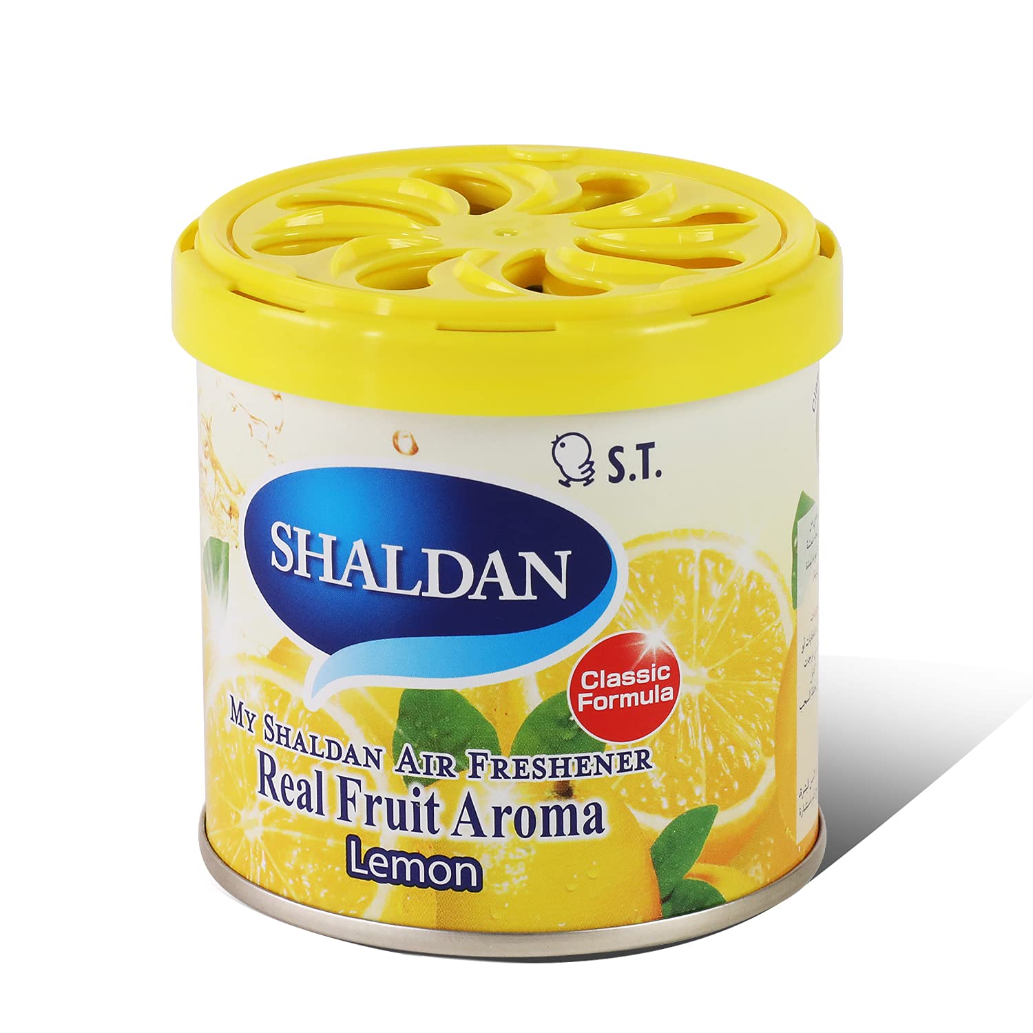 Auto Dynasty My Shaldan Limonene Gel Air Freshener, Lemon Scent, 80g, ABS Plastic, for Room and Car