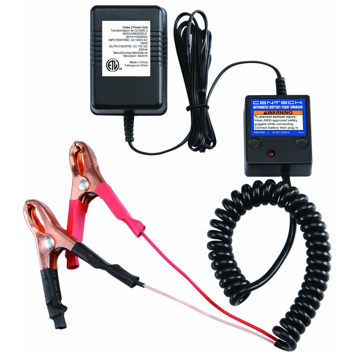 12 Volt Automatic Battery Float Trickle Charger By Cen-Tech
