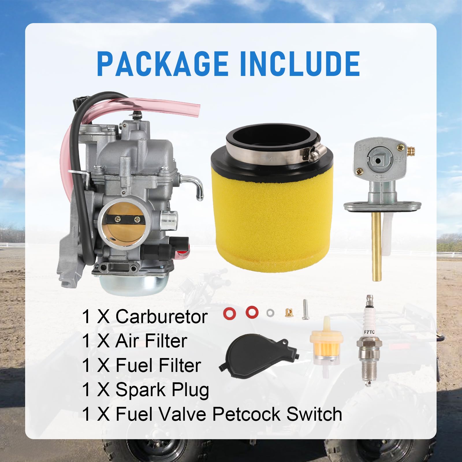 Radhlbniu 0470-449 Carburetor Compatible With Arctic Cat 400 500 2X4 4X4 Atv 2000-2002