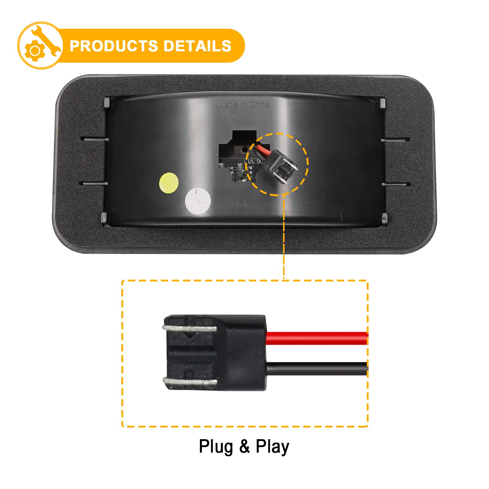 R&F Auto Smoked Led Front Amber Rear Red Side Marker Lights Compatible With G1500 G2500 G3500 G10 G20 G30 (1985-1996)/ P20 P30 Step-Van P2500 P3500 Base Value Van (1985-1996) Bumper Sidemarker Lamps