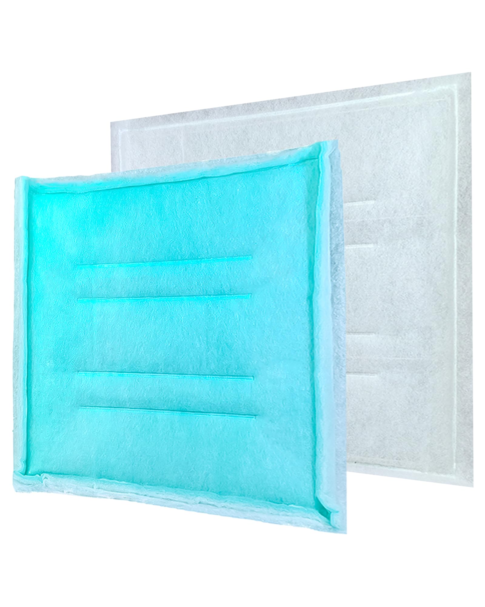 AUC Paint Booth Tacky Intake Filter Pad Series 55, 24 x 24 (20/case) Spray Booth Intake Filter with Internal Wire Support Frame