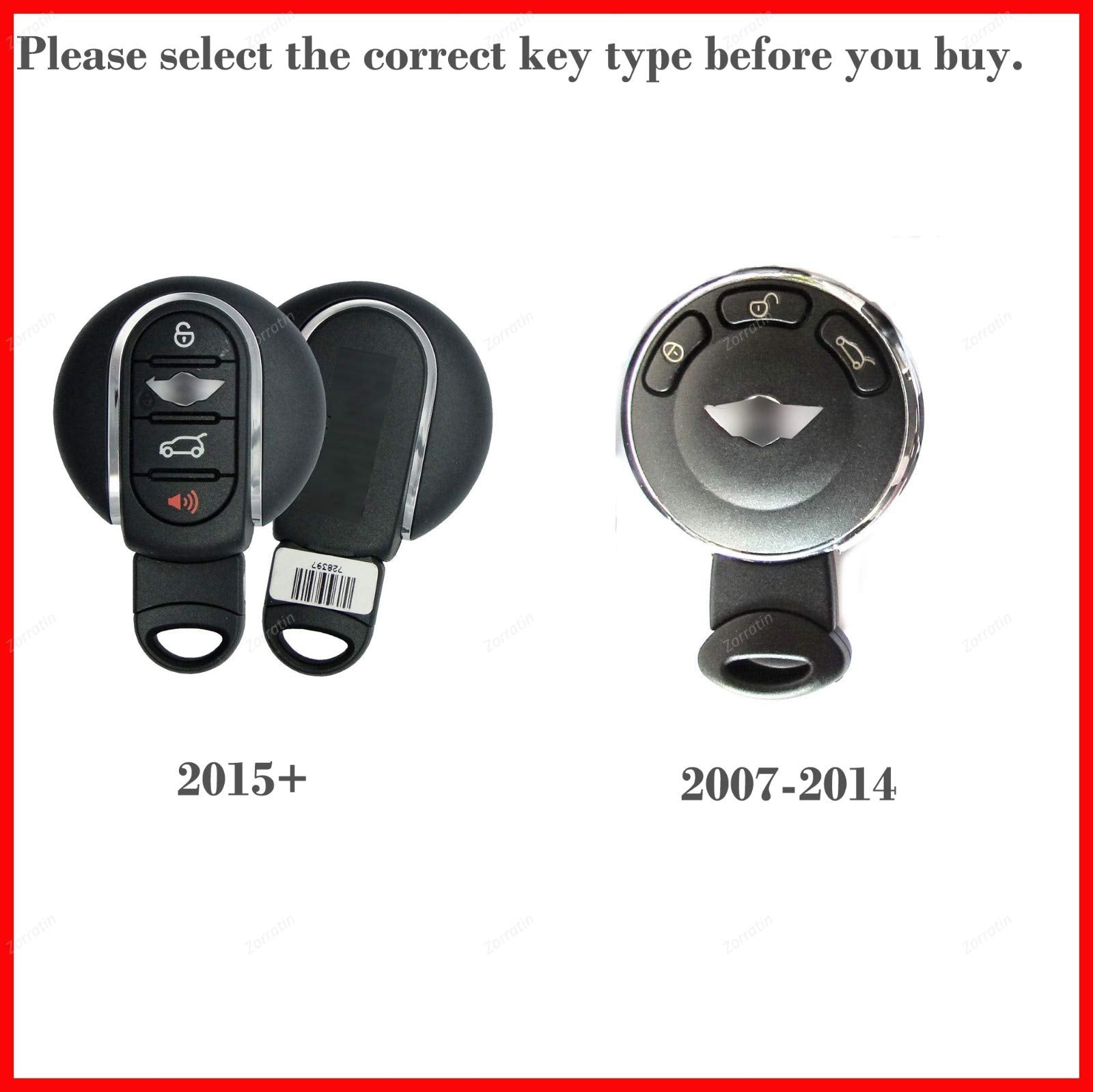 Silicone Key Fob Cover Protector for Mini Cooper Countryman Clubman JWC F54 F55 F56 F57 F60 2015 to 2025 Remote