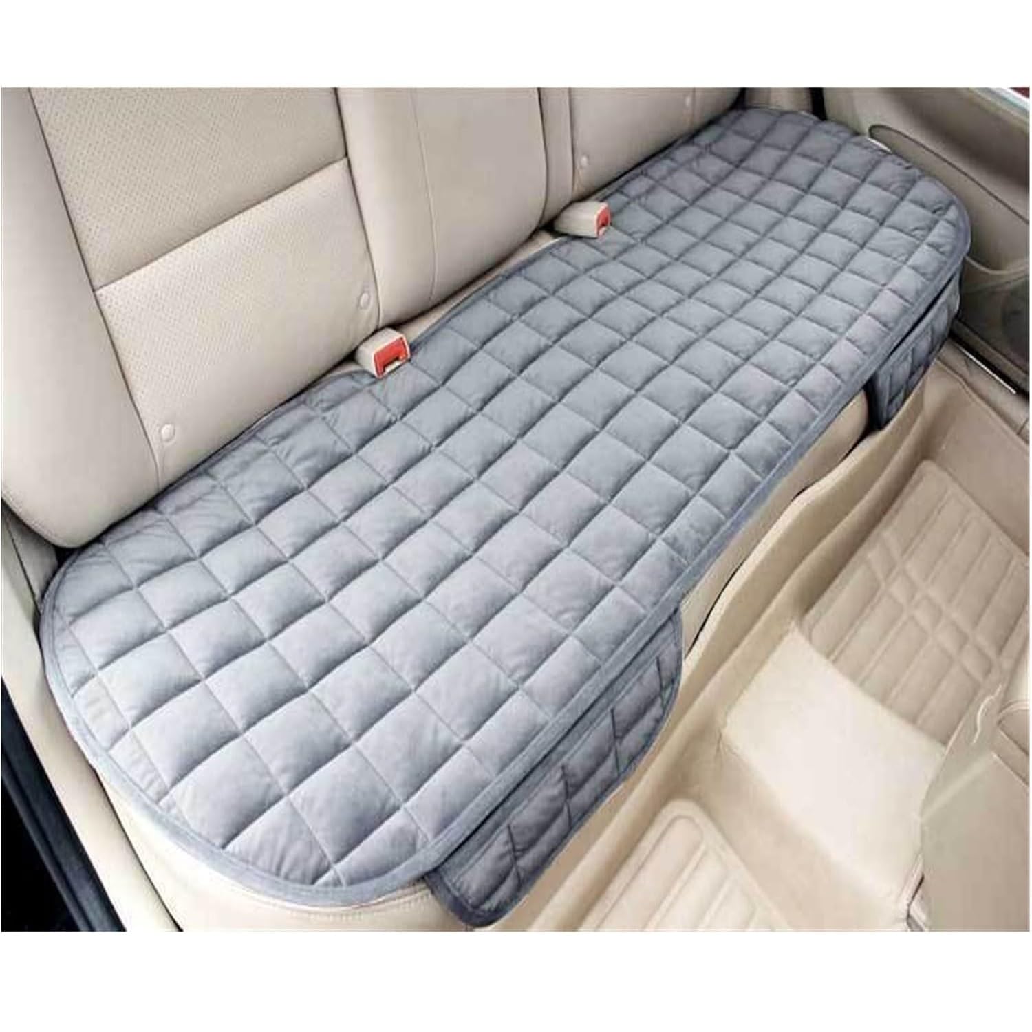 KeepCart Comfortable UltraSoft Memory Foam with NonSlip Grip and Storage Pouch Car Seat Cover Sponge Front Rear, Universal Fit