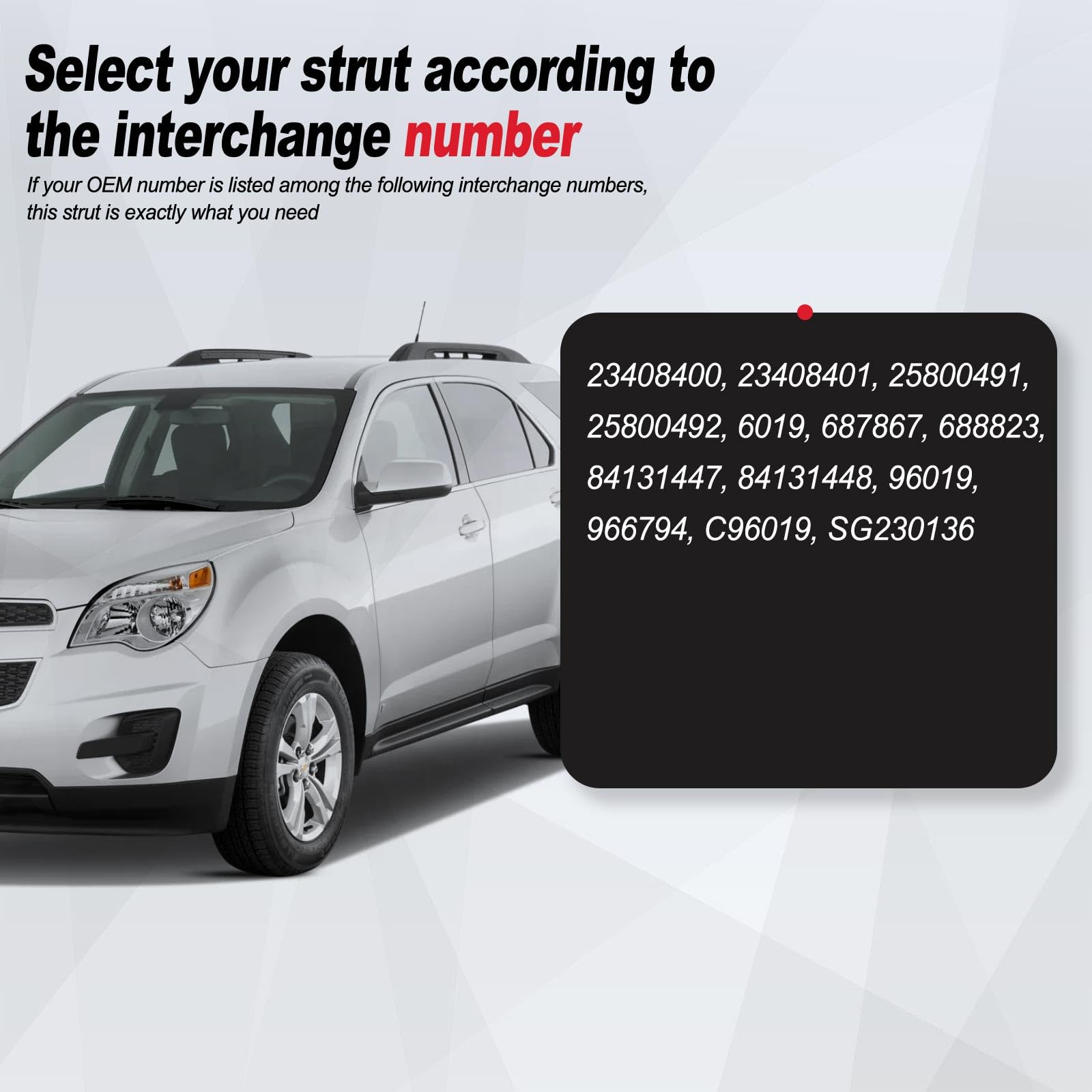 Vepagoo 6019 Rear Hatch Liftgate Tailgate Struts 2010-2017 Chevrolet Equinox Gas Shock Lift Supports Spring, Trunk Hatchback - S