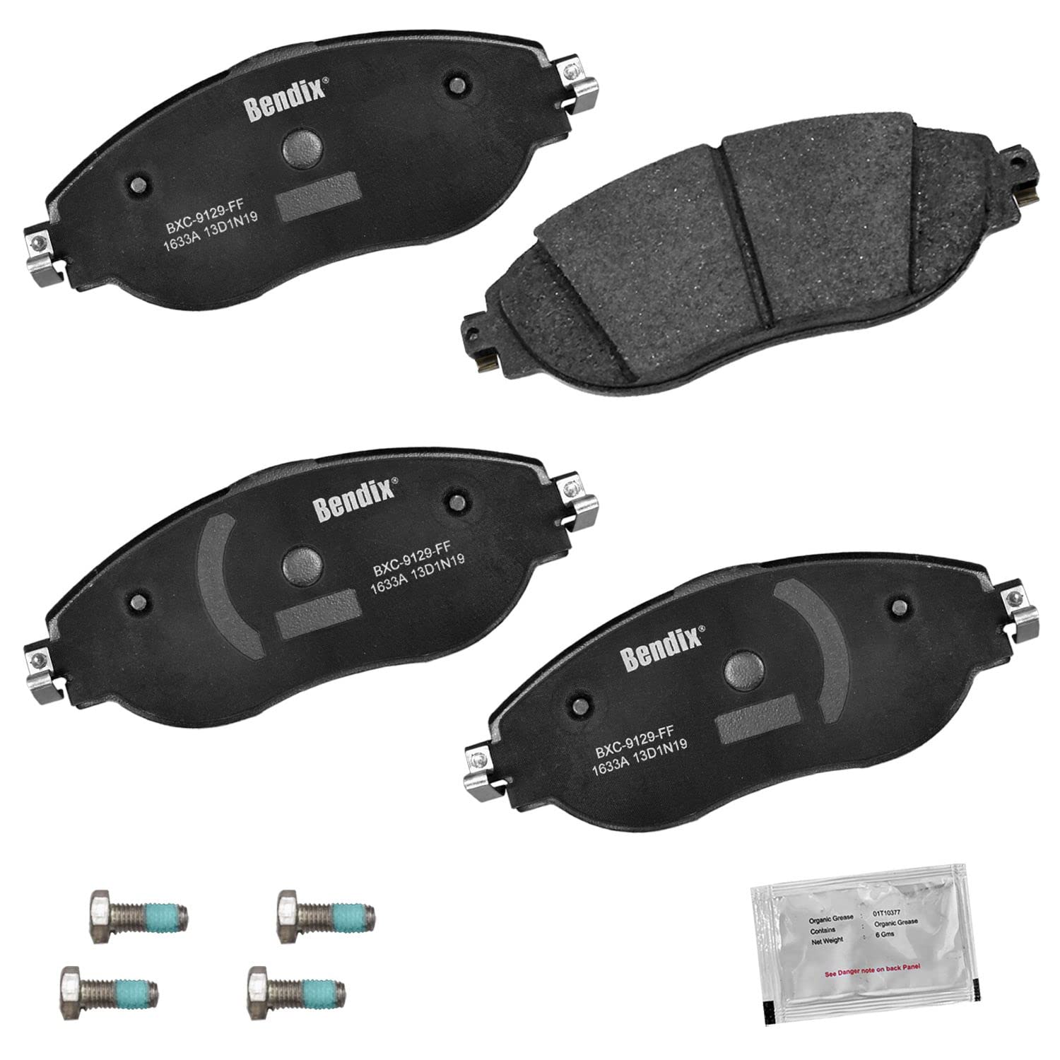 Bendix Priority1 Cfc1633A Ceramic Front Brake Pads Compatible With Audi Q3 2024-2019, Volkswagen Arteon 2023-2021, Gti 2024-2023
