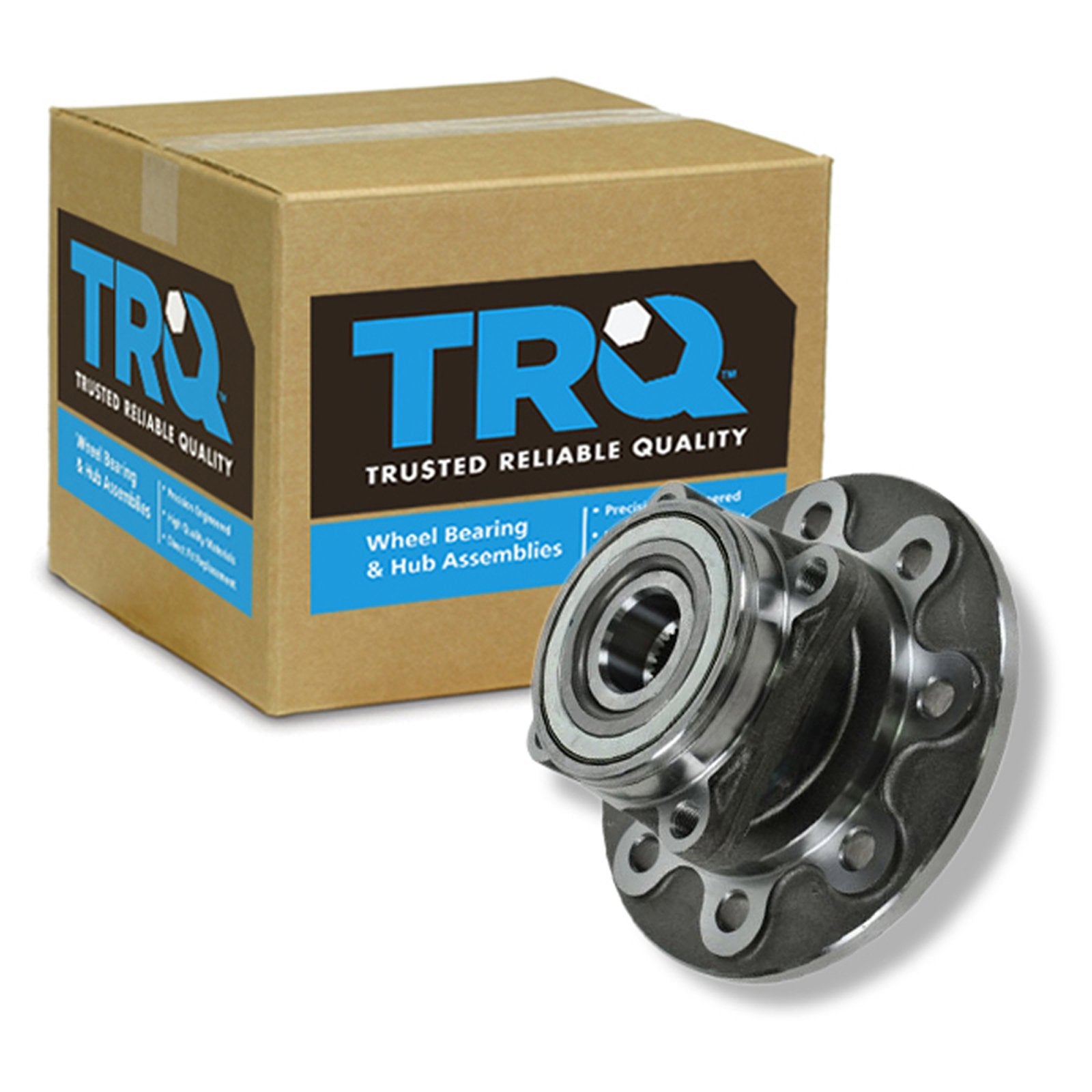 Trq Front Wheel Bearing & Hub Assembly 4Wd With Abs Sensor Compatible With 1994-1999 Dodge Ram 2500