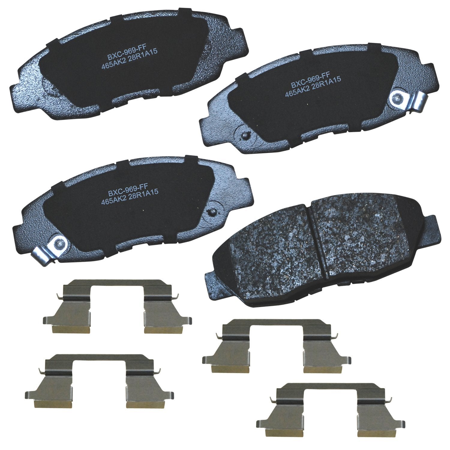 Bendix Premium Sbc465Ak2 Ceramic Front Brake Pads For Acura El 2005-1997, Honda Civic 2011-1996, Insight 2014-2010