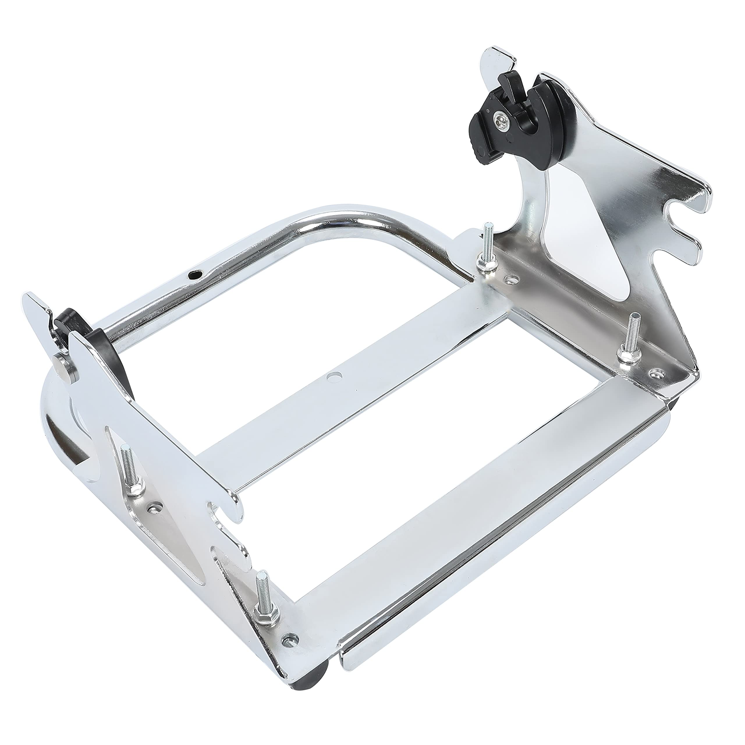 ECOTRIC Detachable Two Up Tour Pack Luggage Rack with Docking Kit, Chrome, HD-16-Z1, Compatible with 1997-2008 Harley Touring Models