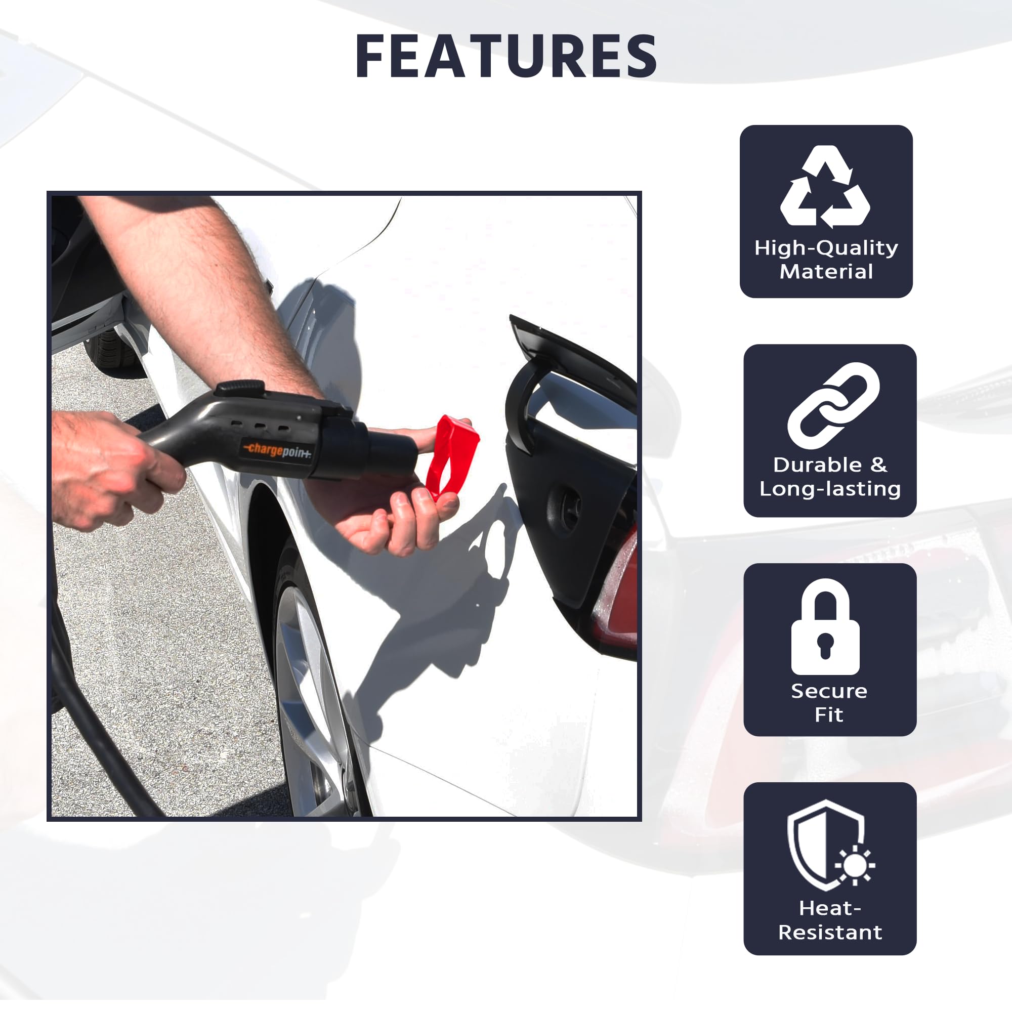 Melblu Tesla Charger Lock For J1772 Adapter, Compatible With All Tesla Model 3/Y, S 2022 And Later, X 2023 And Later, For Tesla