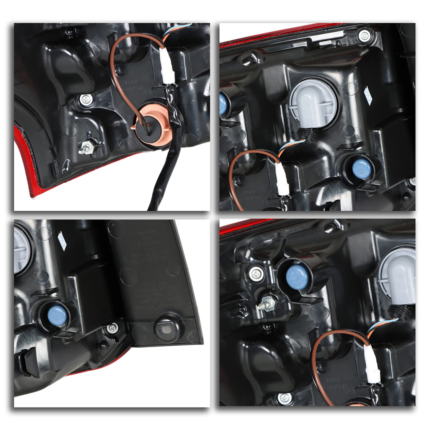 Munirater 1-Pack Rear Right Tail Light Brake Lamp Assembly Replacement For 2016-2021 Outlander Outer Passenger Side 8330B006