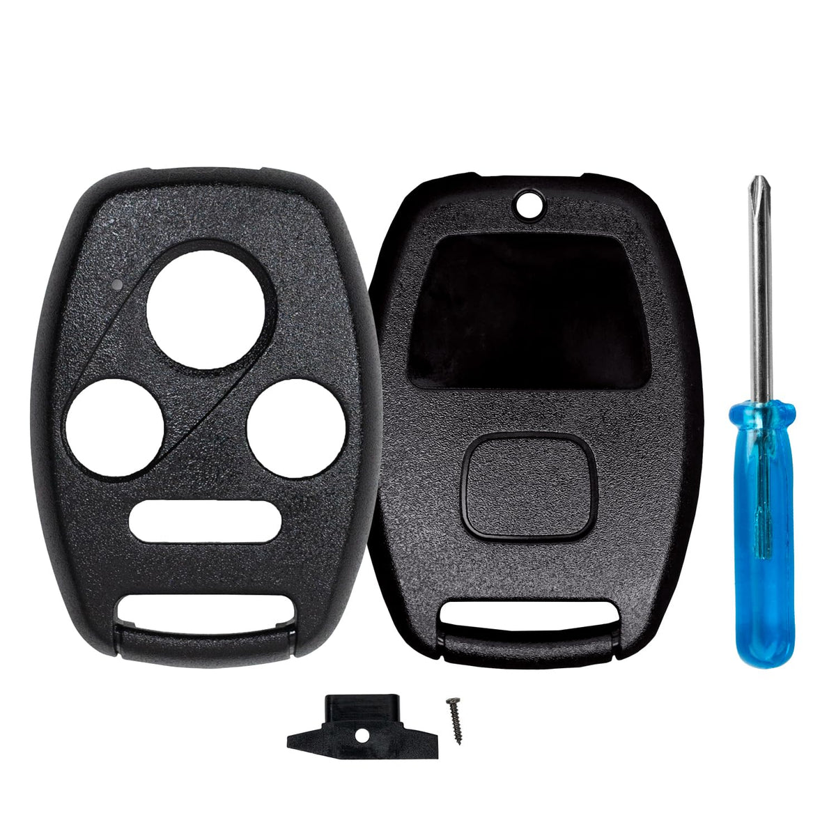 StandardAutoPart Car Remote Head Key 4 Button Shell Case compatible with Honda Civic Accord Pilot Element CR-V (No Key Cutting R