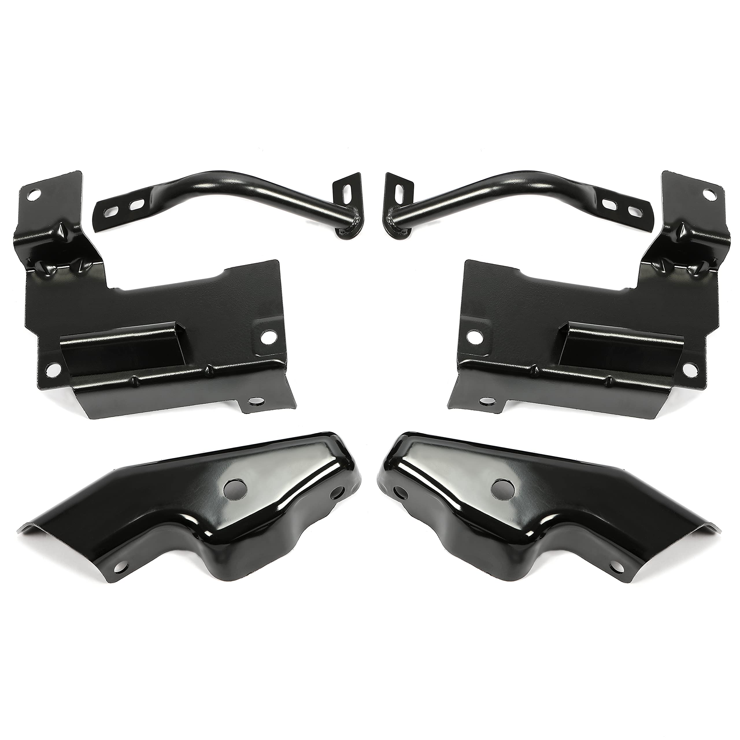 HECASA 6 PCS Front Bumper Bracket Set Compatible With 2003-2006 Chevy Silverado 2002-2006 Chevy Avalanche Replace For 15059687 G