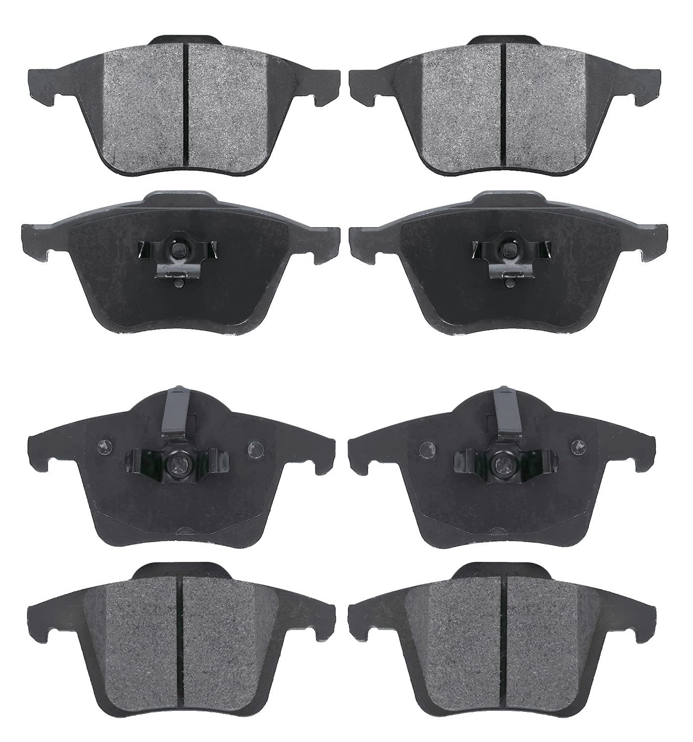 EXPPOWER Replacement For Front and Rear Ceramic Brake Pads Kit 2003-2014 Volvo XC90