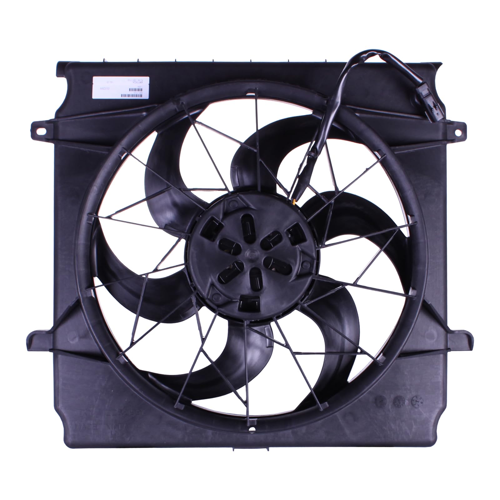 TYG Upgraded Cooling Fan Assembly for 2002-2004 Jeep Liberty 2.4L/ 2002-2003 3.7L | Racing-Level OE Replacement Engine Radiator