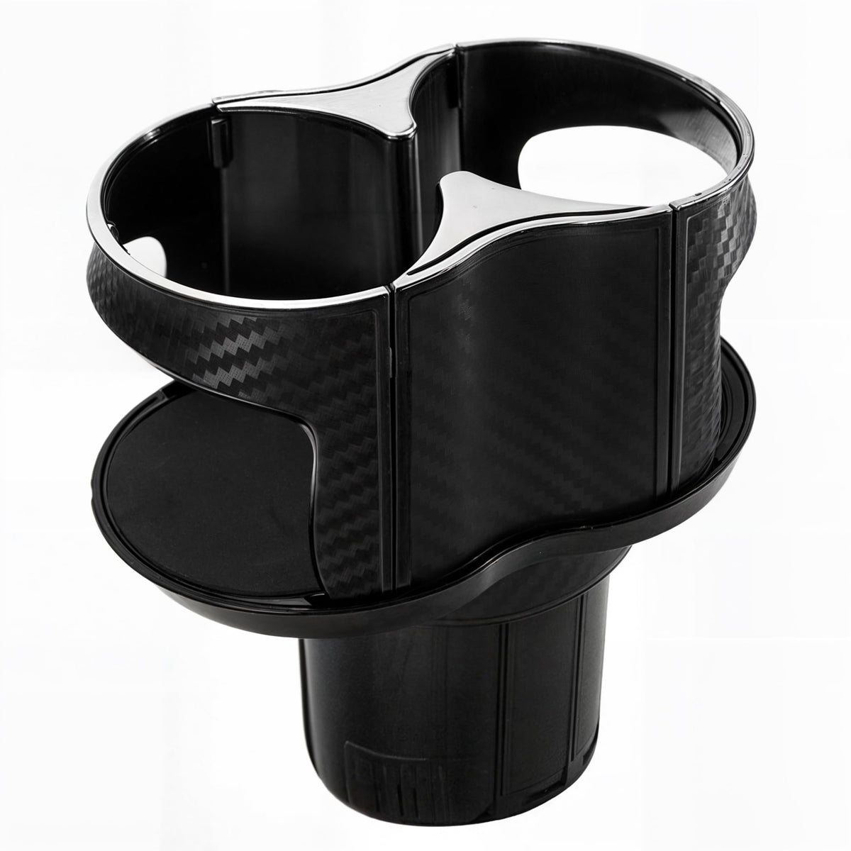 Double Cup Holder for Car, 2 in 1 Extra Cup Insert with Expandable Base, Multifunctional Extender Expander Adapter with Elastic 