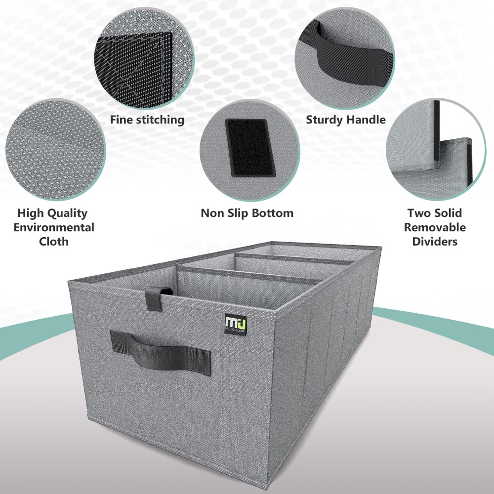 Miu Color Trunk Organizer For Suv (Gray, Large)
