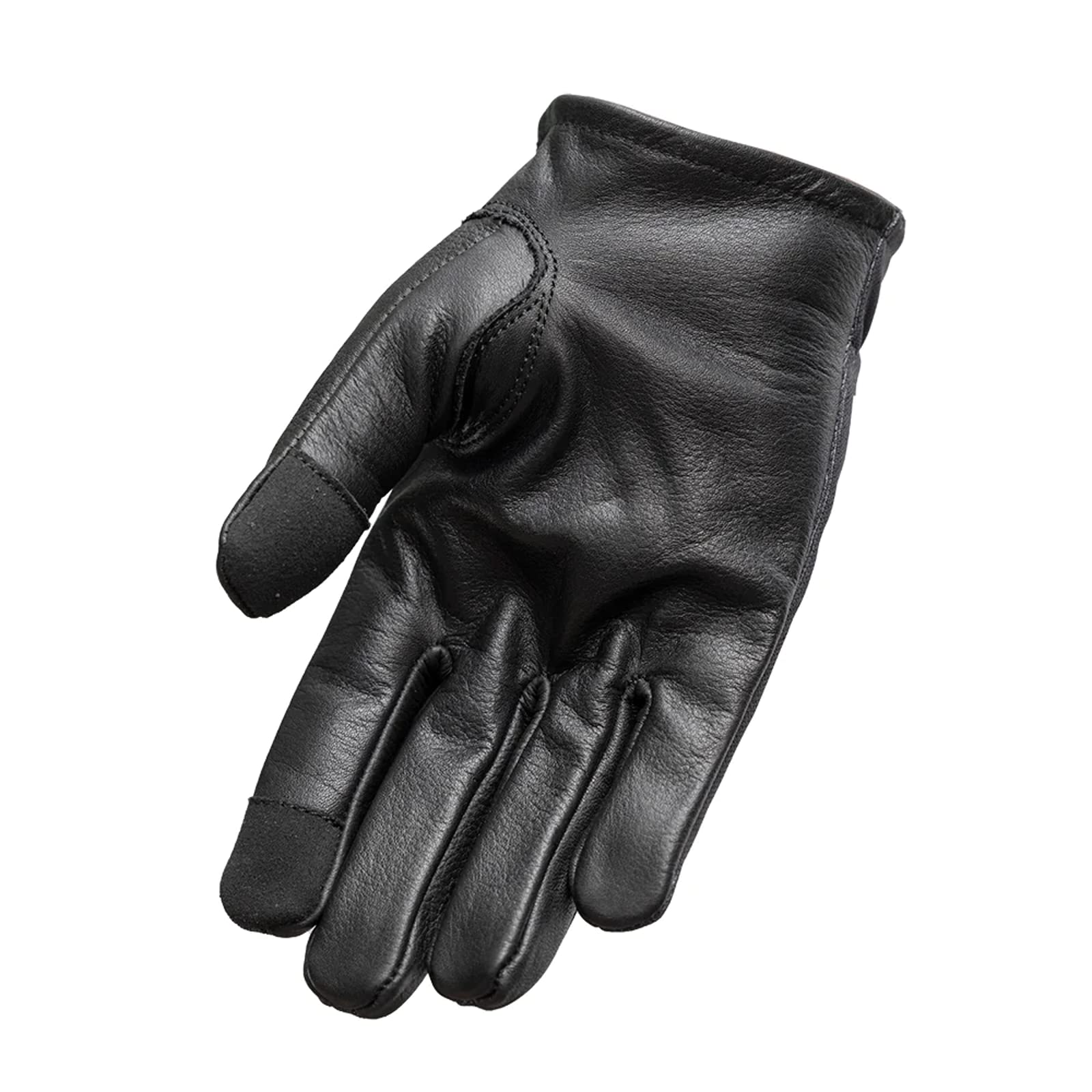 First Mfg Co - Clutch - Men'S Motorcycle Biker Riding Black White Flag Leather Gloves - Small - Stretch Polyester